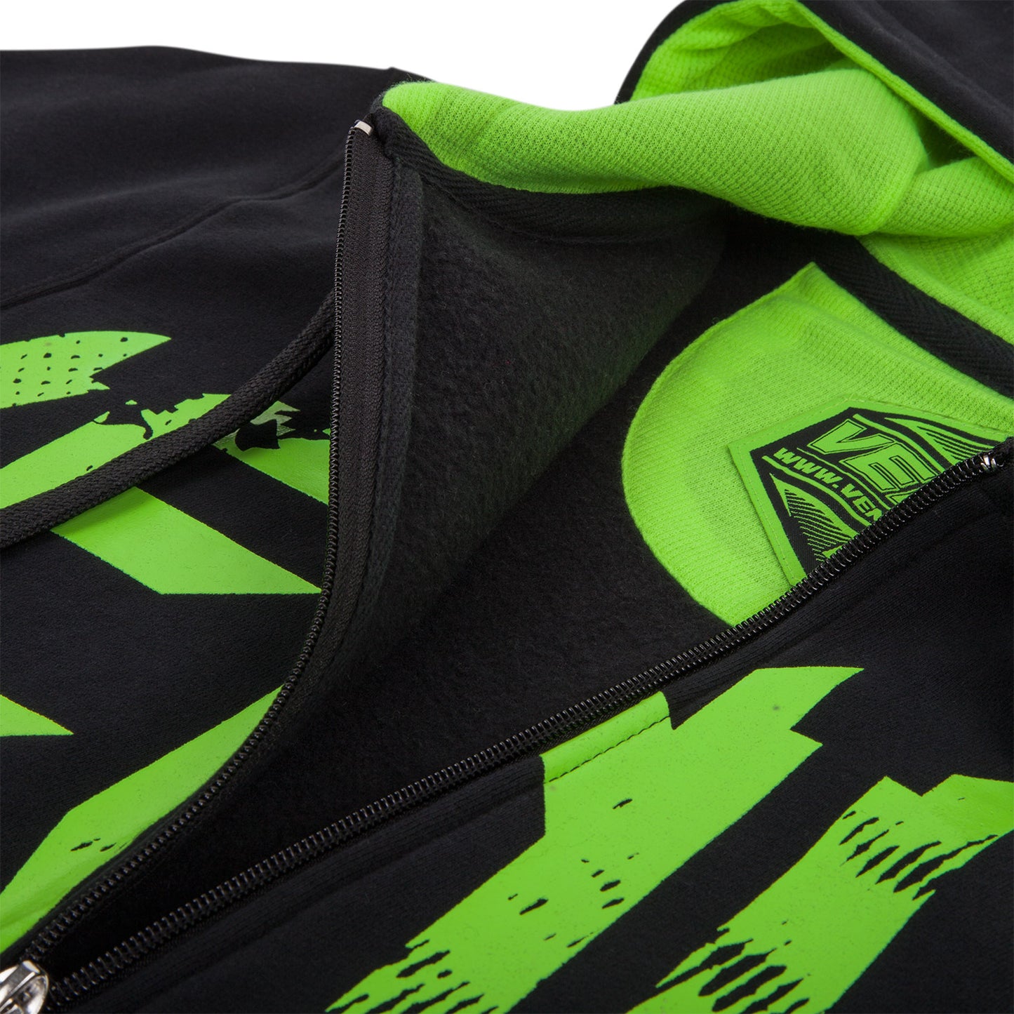 Venum Undisputed Hoodie - Black/Neo Yellow