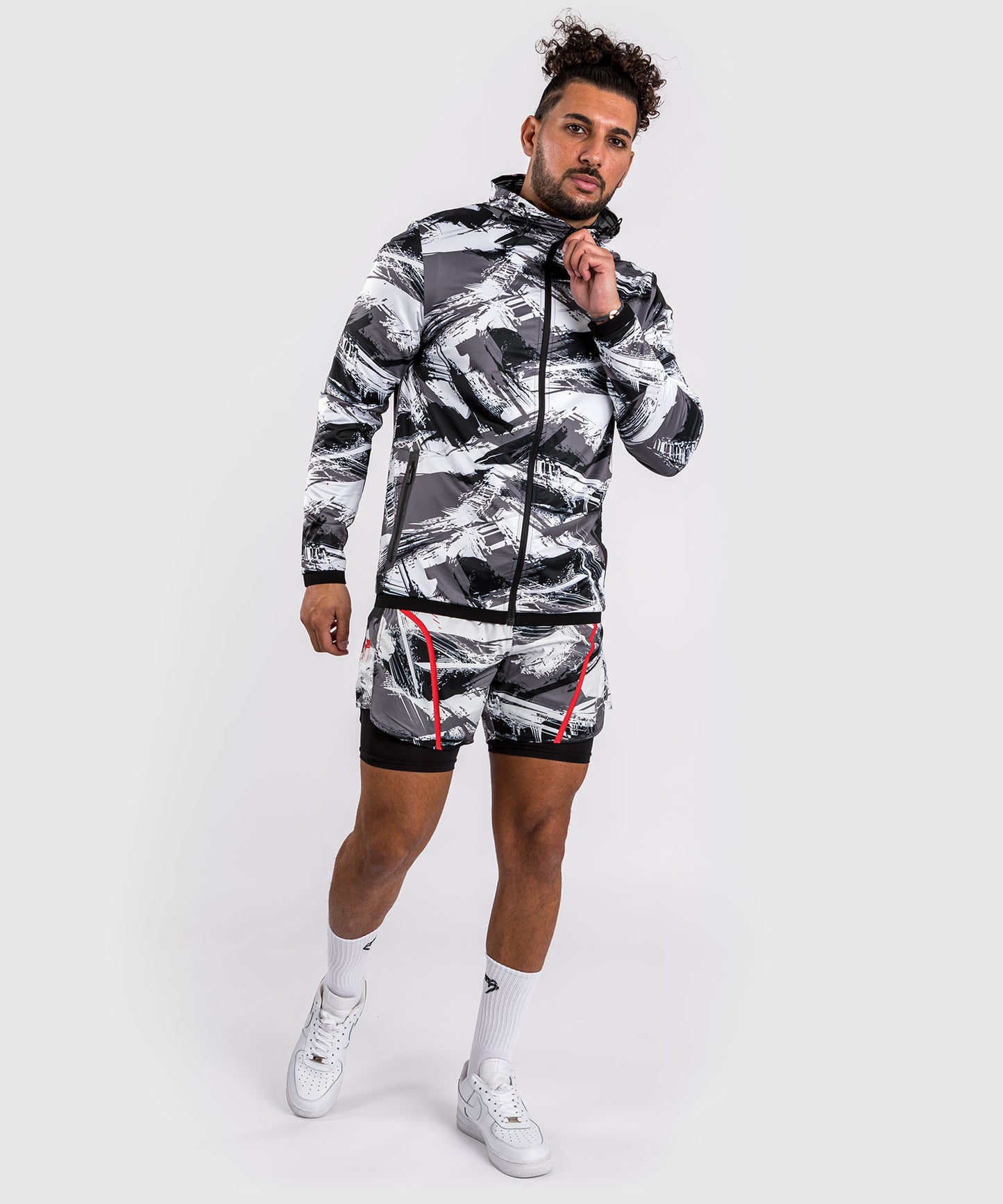 Venum Electron 3.0 Felpa con cappuccio - Grigio/Rosso