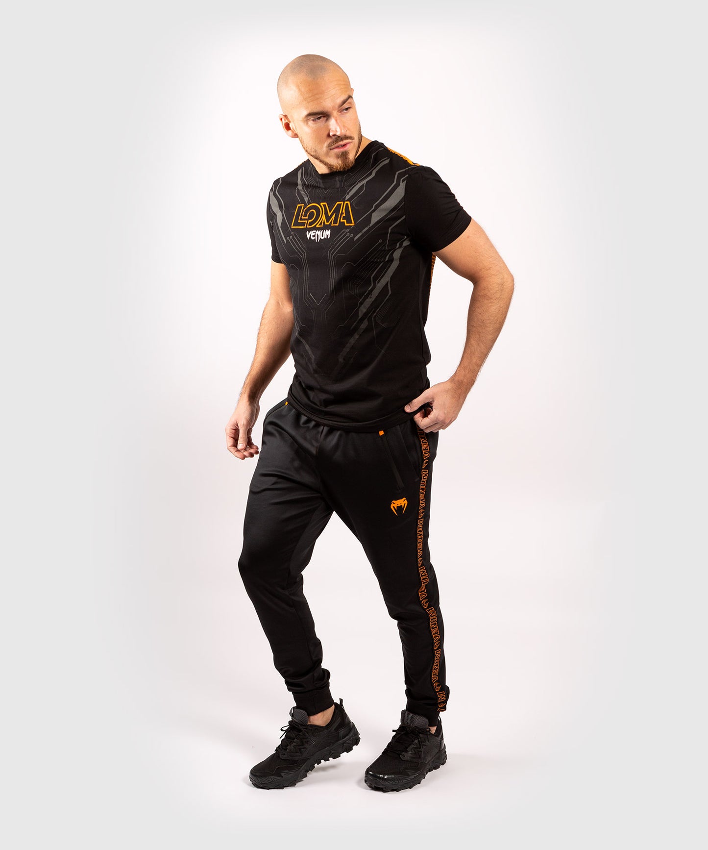 T-Shirt Venum Loma Fight 11/12 - Black/Orange