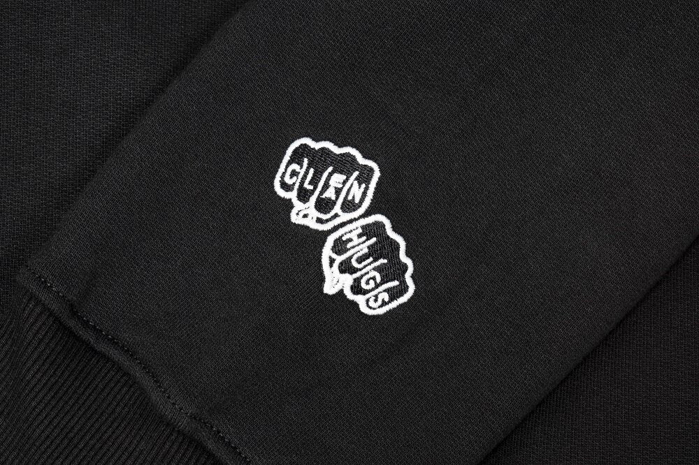 Sweatshirt À Capuche Clean Hugs Oeil Au Beurre Noir - Noir