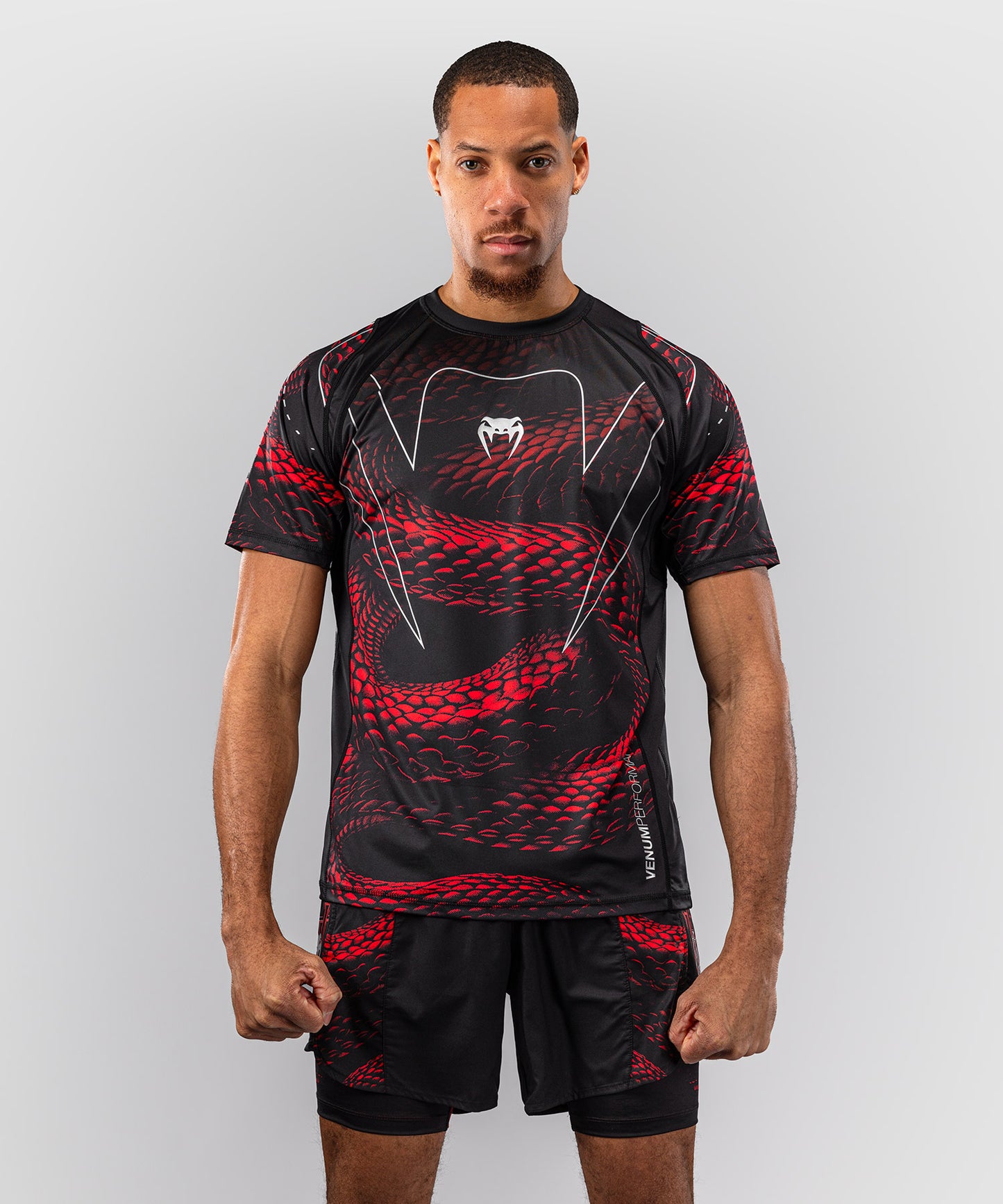 Venum Matupa Camiseta Dry Tech - Negro/Rojo/Gris Plateado