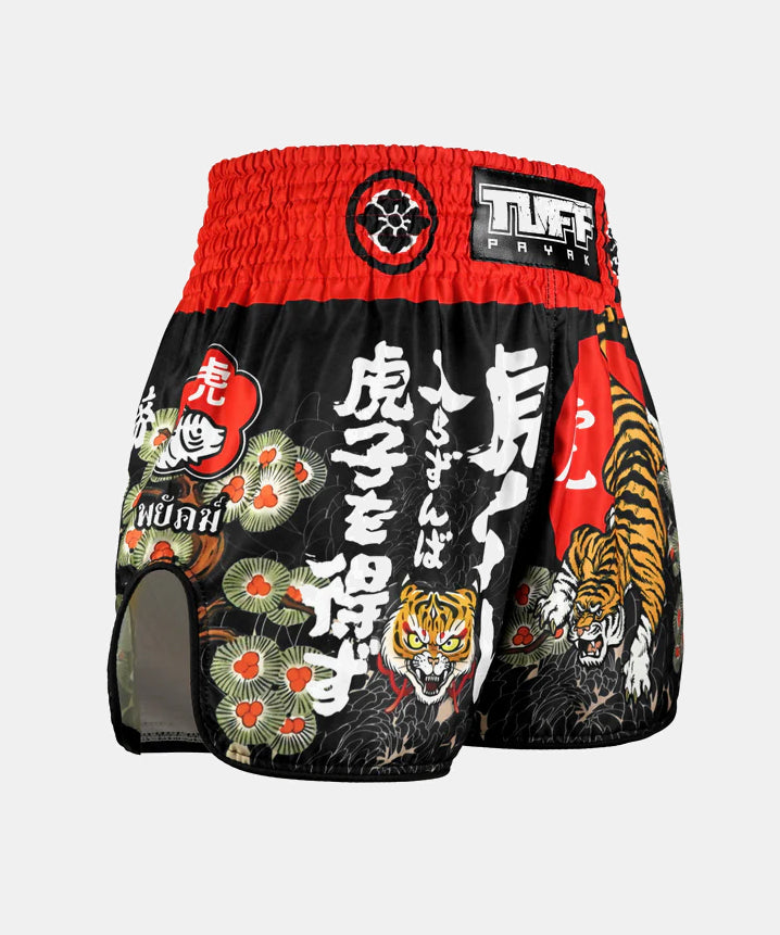 Short De Muay Thai Tuff Payak Den Of The Brave - Noir
