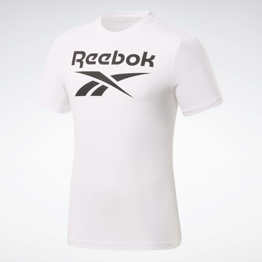 T-shirt Reebok Stacked - Blanc/Noir