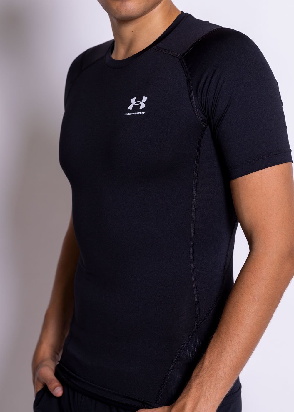 T-shirt Under Armour HeatGear® Armour - Manches Courtes - Noir
