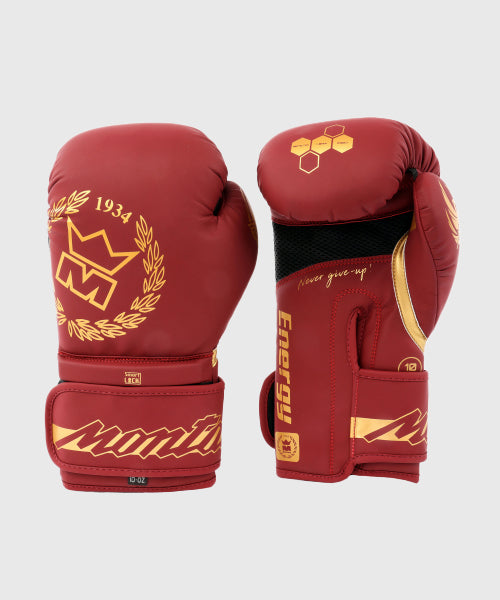 Montana Energy Legend Boxing Gloves - Red/Gold