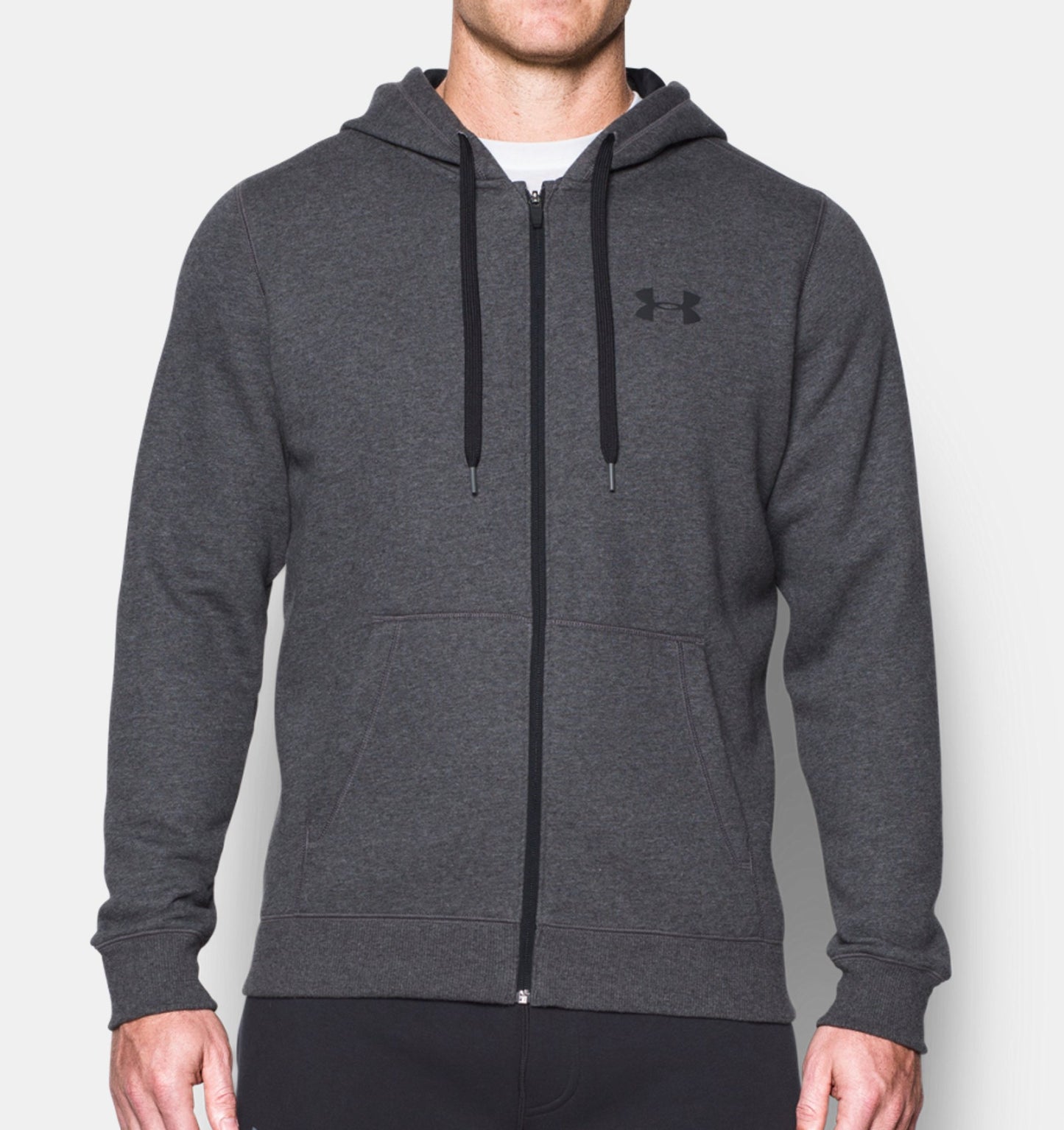 Sweat à capuche Under Armour Rival Fitted - Gris