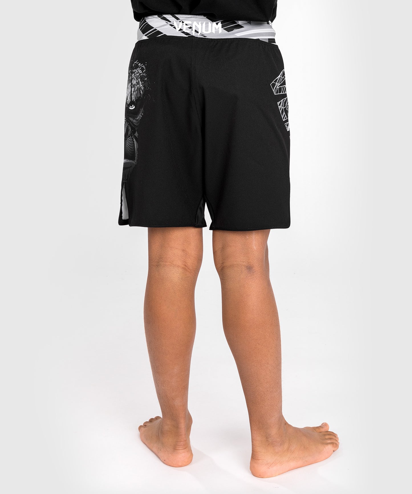 Short de combat Kids Venum Gorilla Jungle - Noir/Blanc
