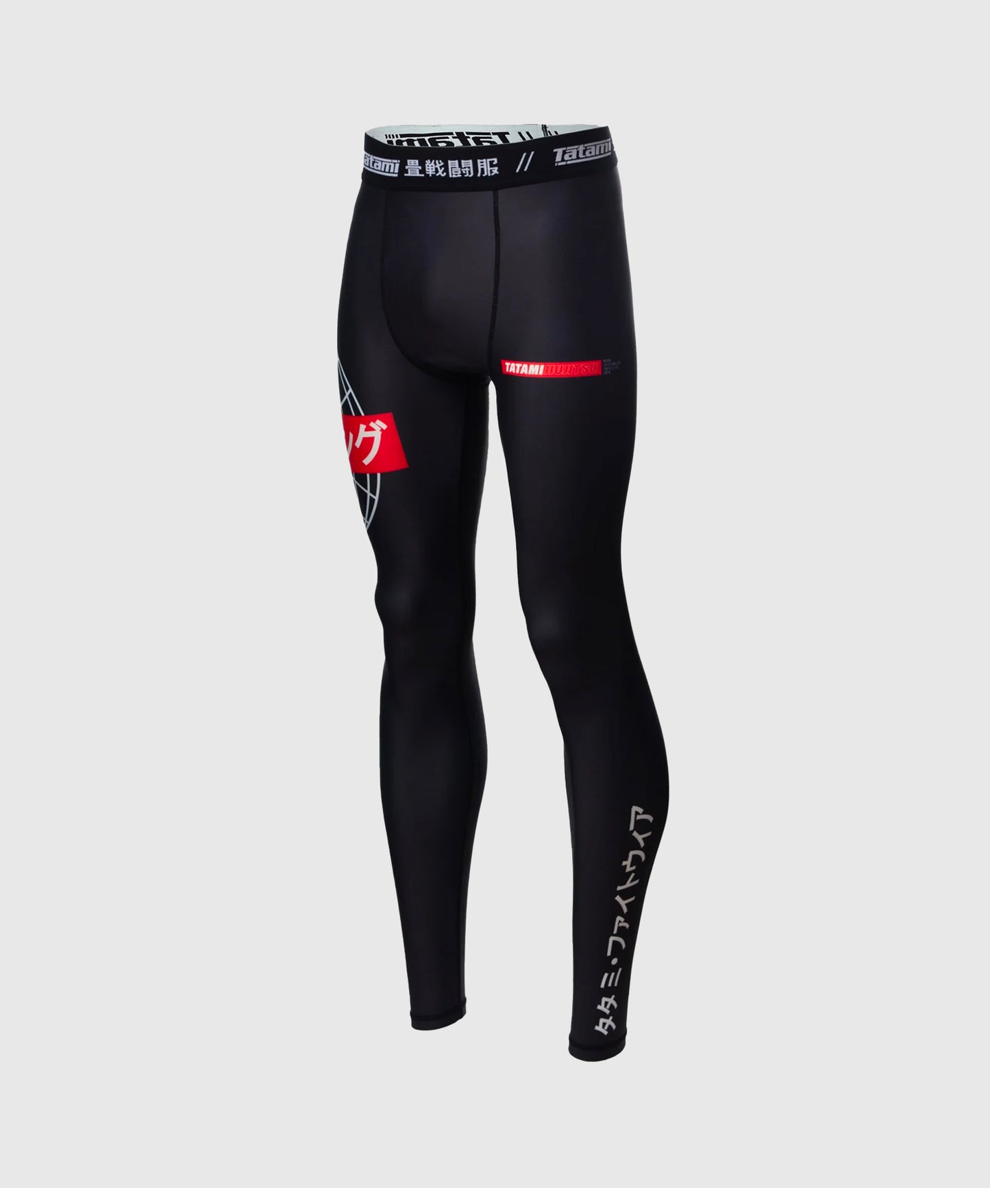 Pantalon de Compression Tatami Fightwear Global - Noir