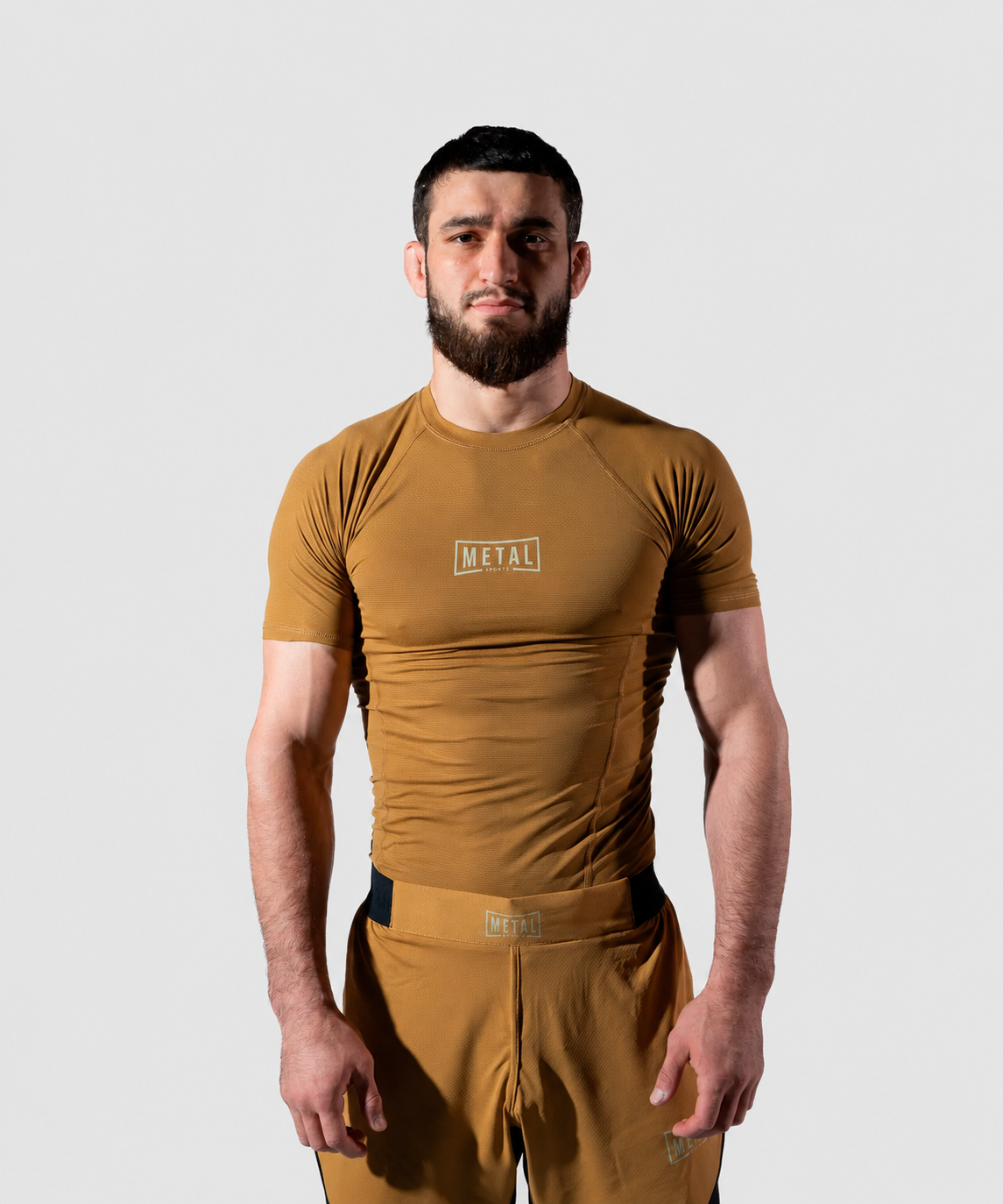 Metal Boxe Caucasian Hills Performance Rashguard - Beige