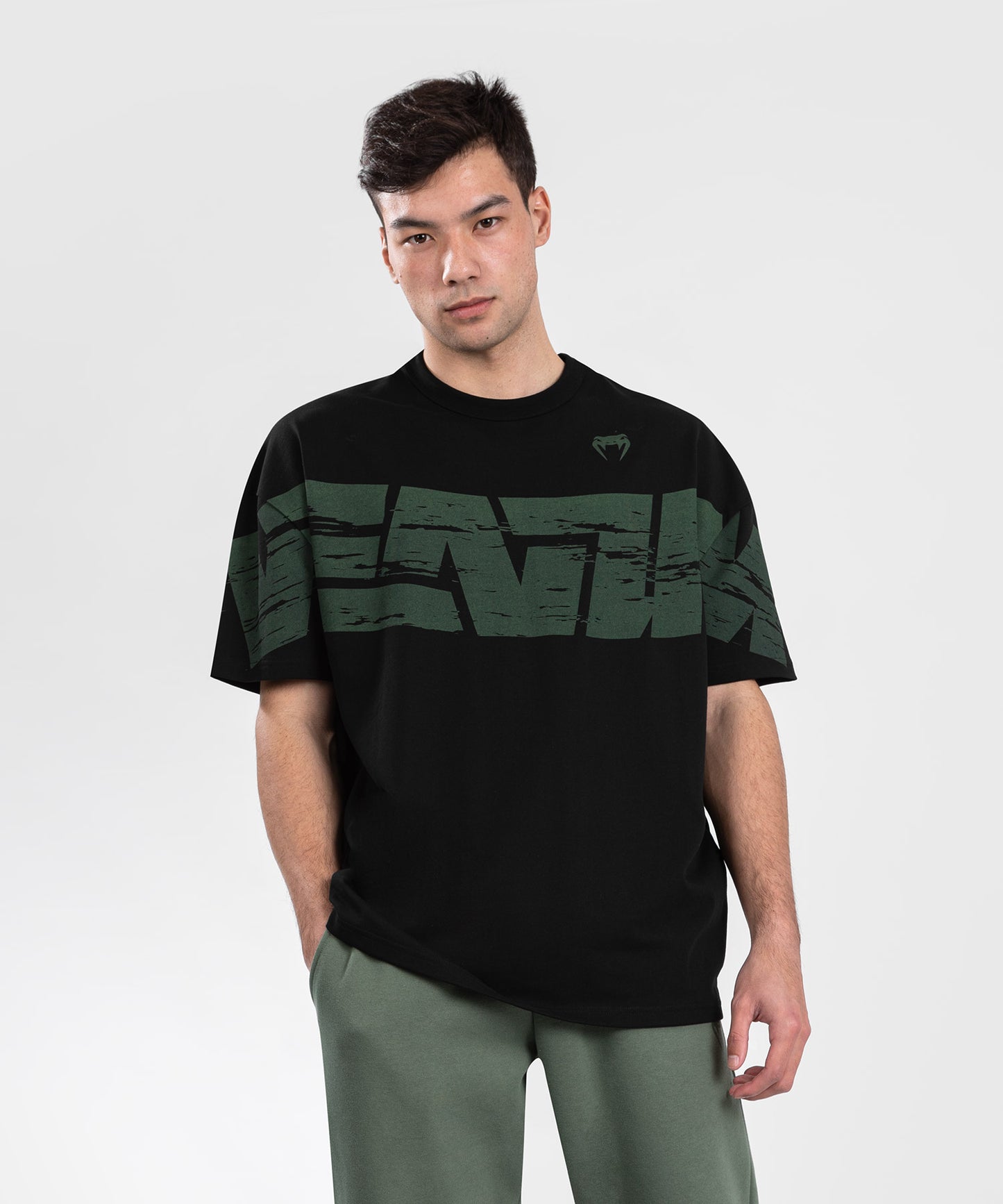 Venum Connect XL T-shirt - Black/Green