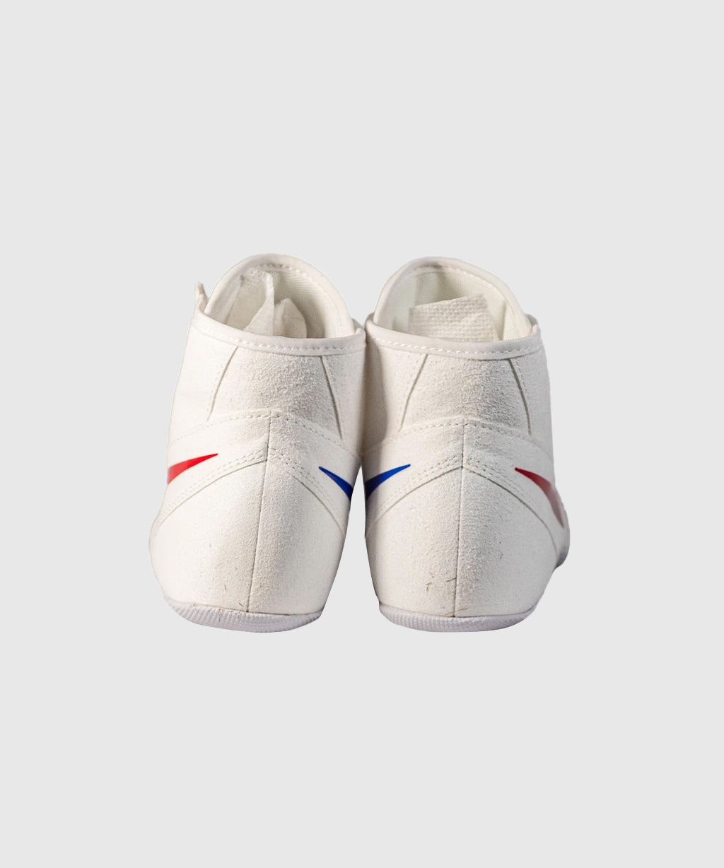 Nike Footsweep 2 Zapatillas de Lucha - Blanco/Rojo/Azul