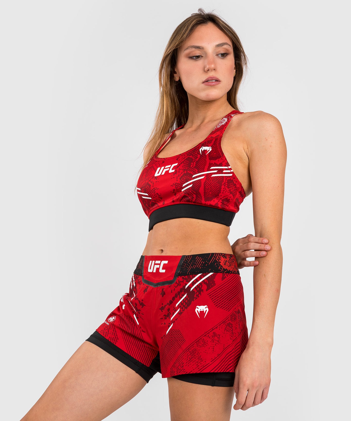 UFC Adrenaline by Venum Authentic Fight Night Women’s Sports Bra - Red