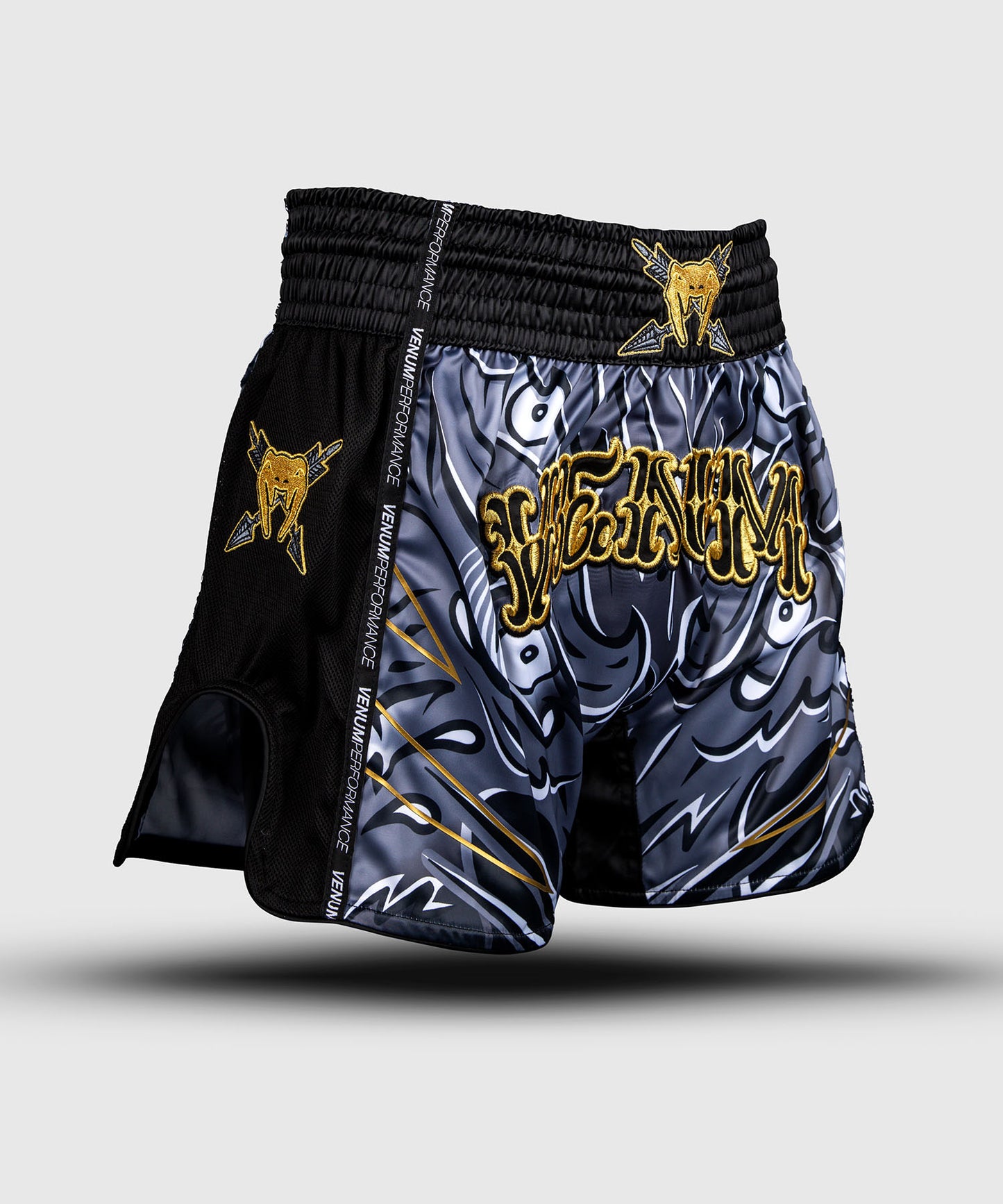 Short de Muay Thaï Venum Wolf Atak – Noir/Gris
