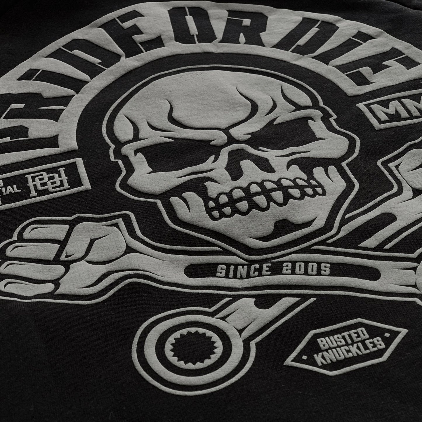 Sweatshirt À Capuche Pride Or Die Busted Knuckles - Noir