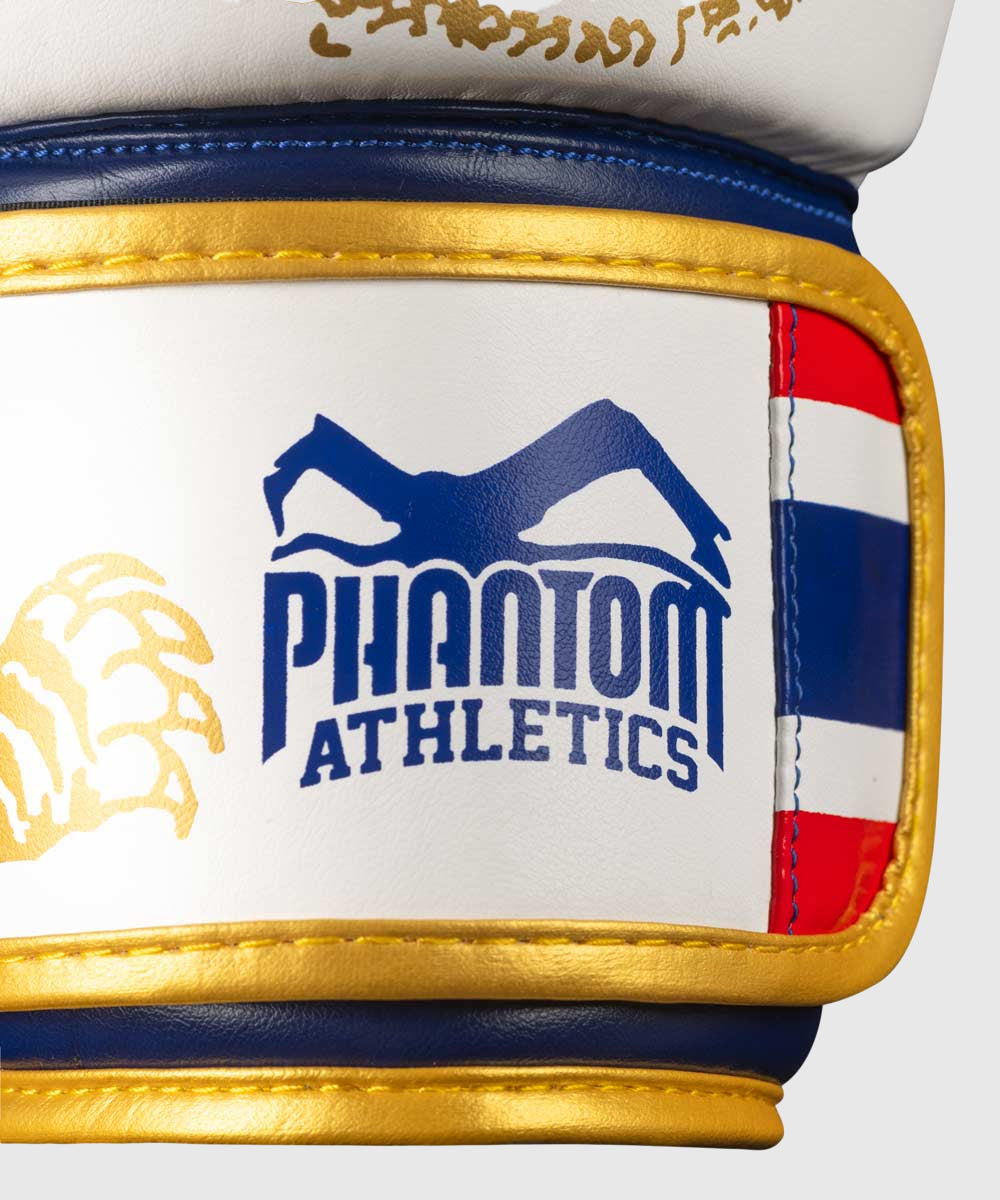 Phantom Athletics Muay Thai Limited Edition Boxing Gloves - White/Gold