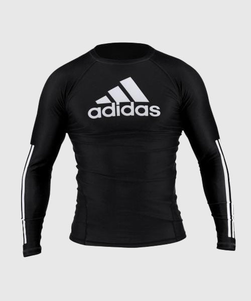 Adidas Top de Compresión de Manga Larga - Negro/Negro