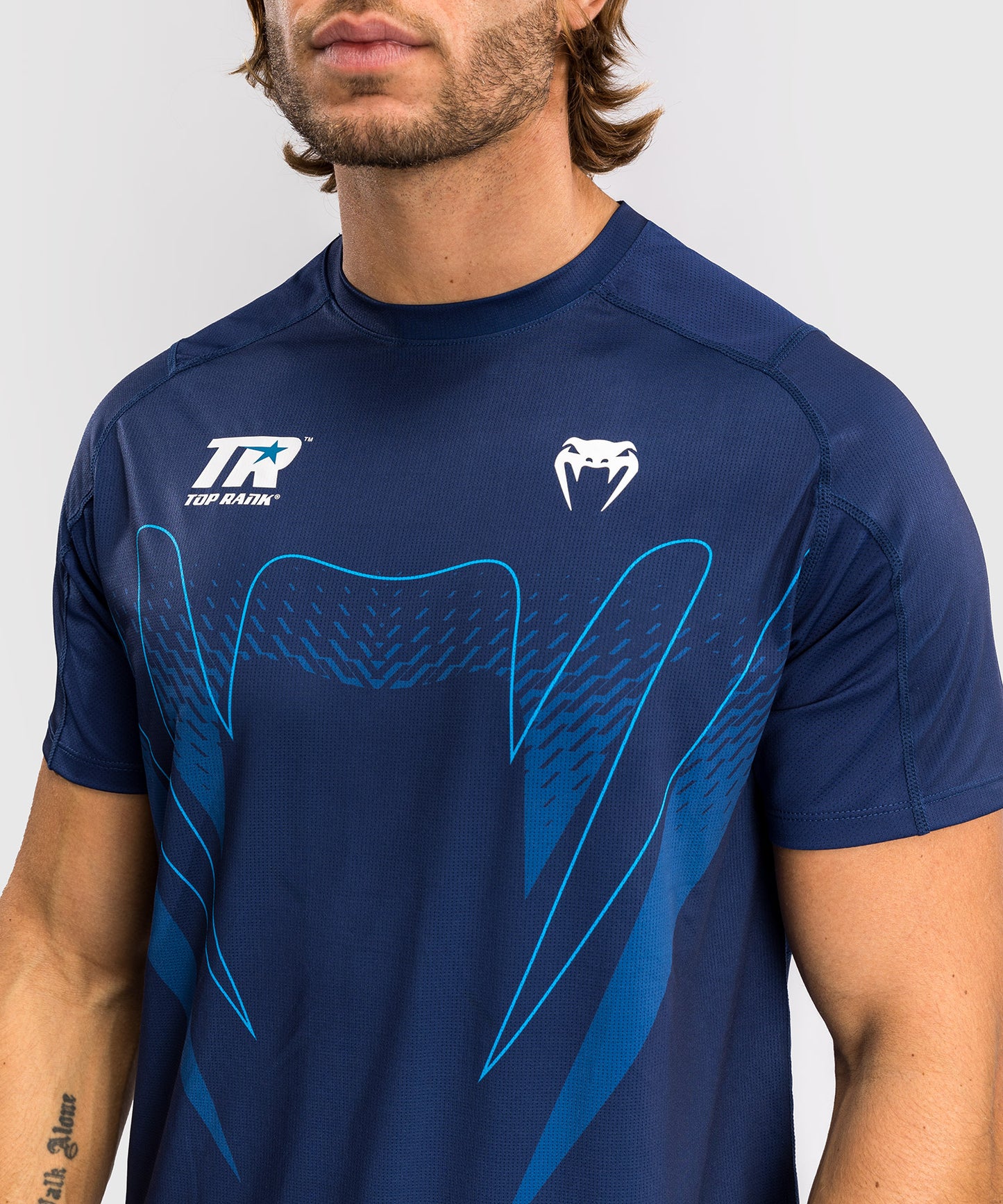 Venum x Top Rank Original Camiseta Dry-Tech para Hombre - Azul Marino