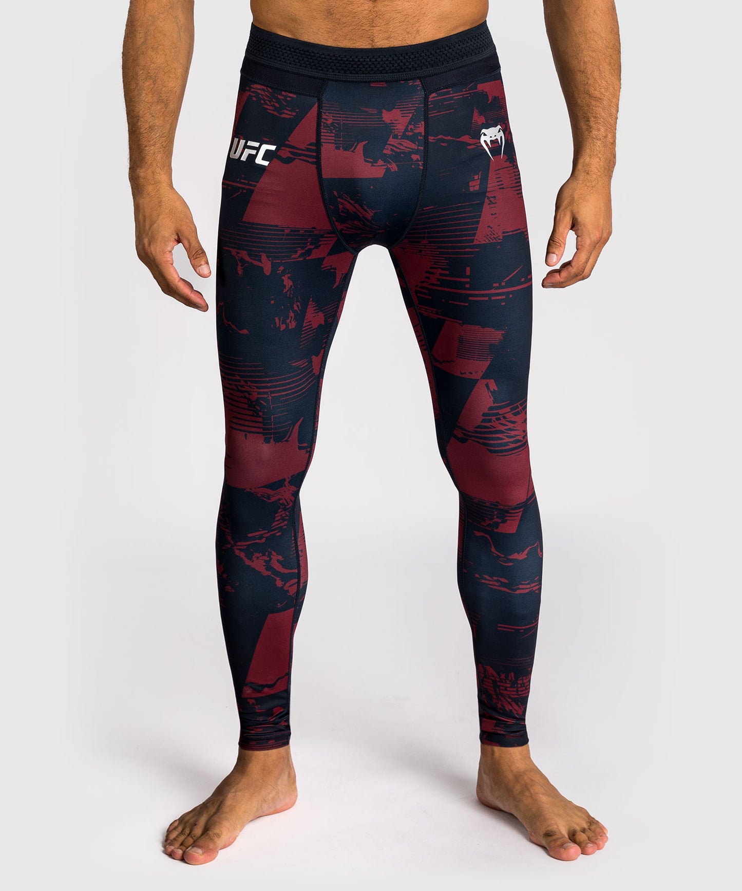 UFC Zenith by Venum Authentic Fight Week Performance Tight Herren - Marineblau/Burgunderrot/Silber