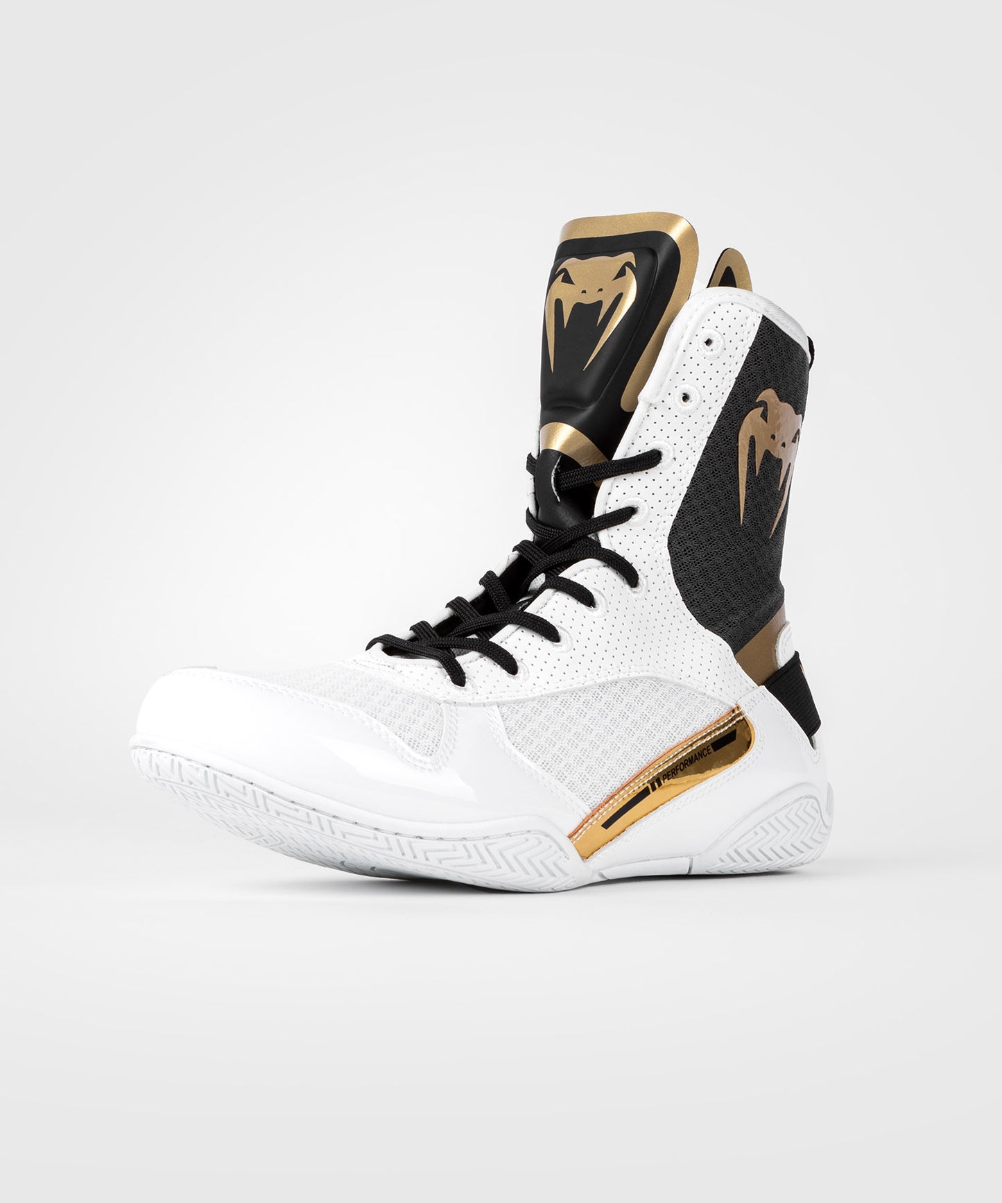 Chaussure de Boxe Venum Elite - Blanc/Noir/Or