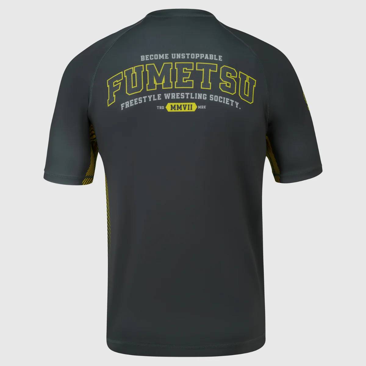 Fumetsu Varsity Kurzarm-Rashguard - Grau