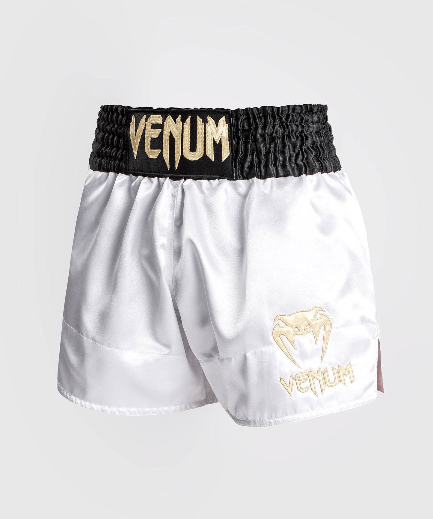 Venum Classic Short Muay Thai - Noir/Blanc/Or