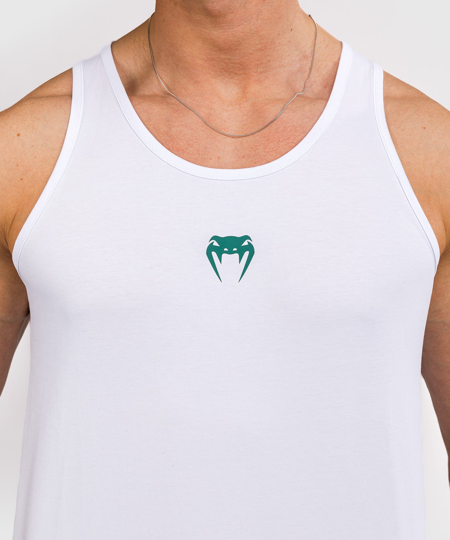 Venum Echo Tank Top - White/Emerald Green
