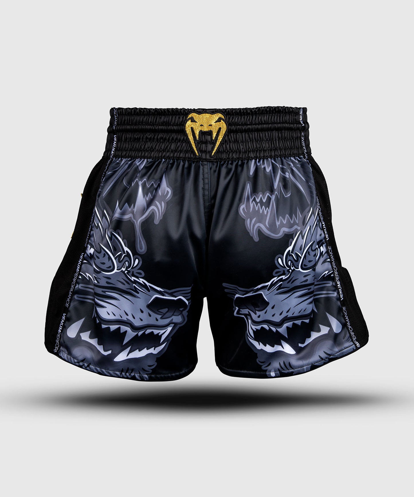 Short de Muay Thaï Venum Wolf Atak – Noir/Gris