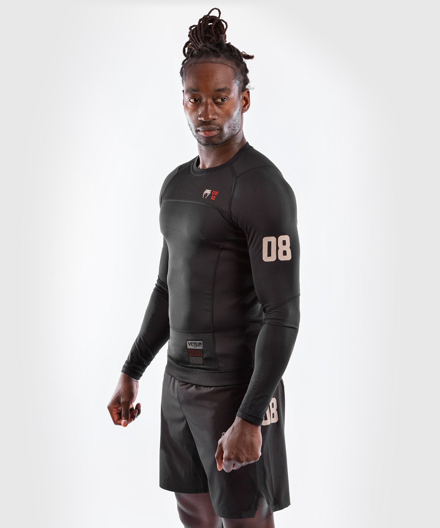 Venum Loma 08-12 Long Sleeve Rashguard - Black
