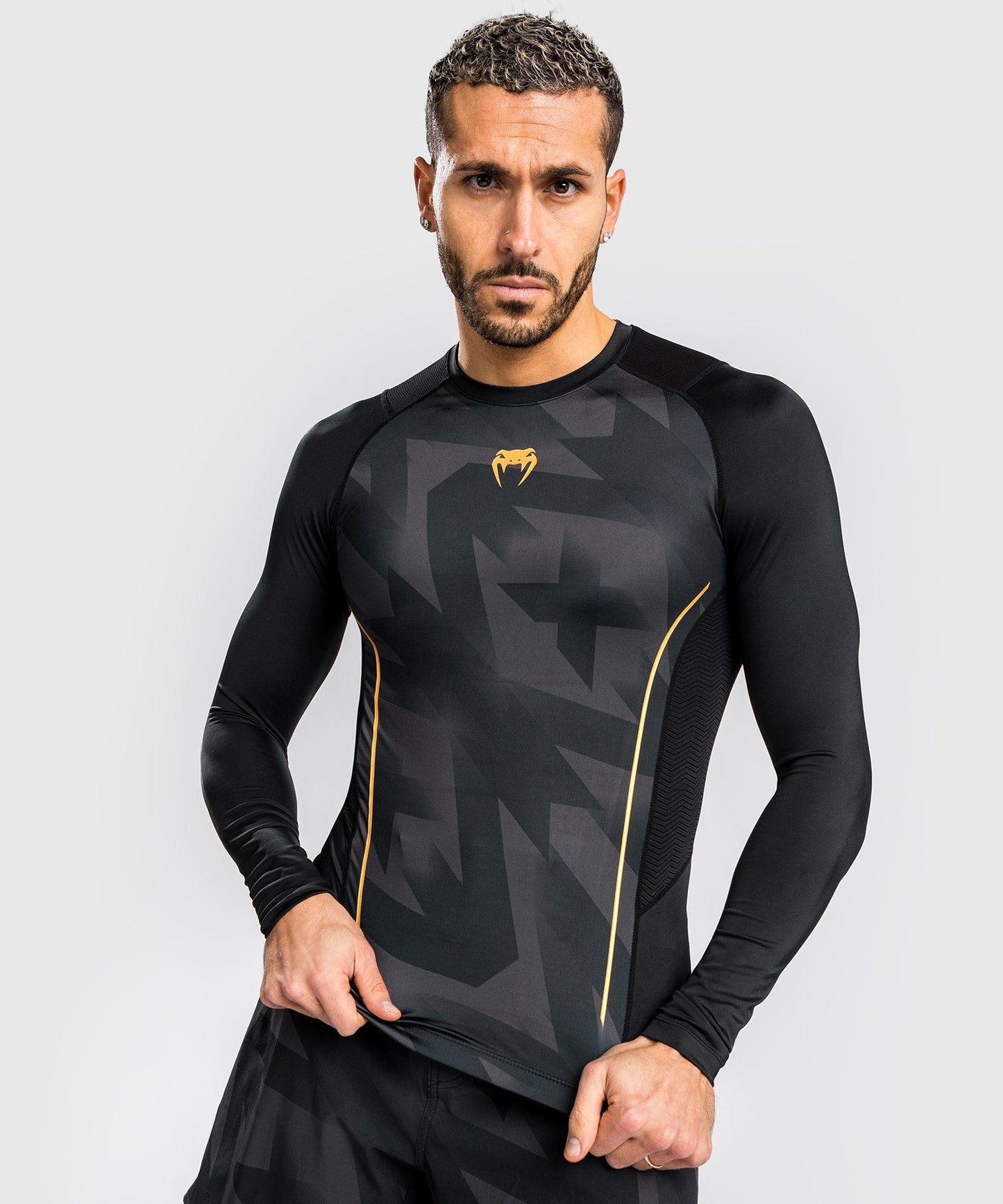 Rashguard Venum Razor - Long Sleeve - Black/Gold