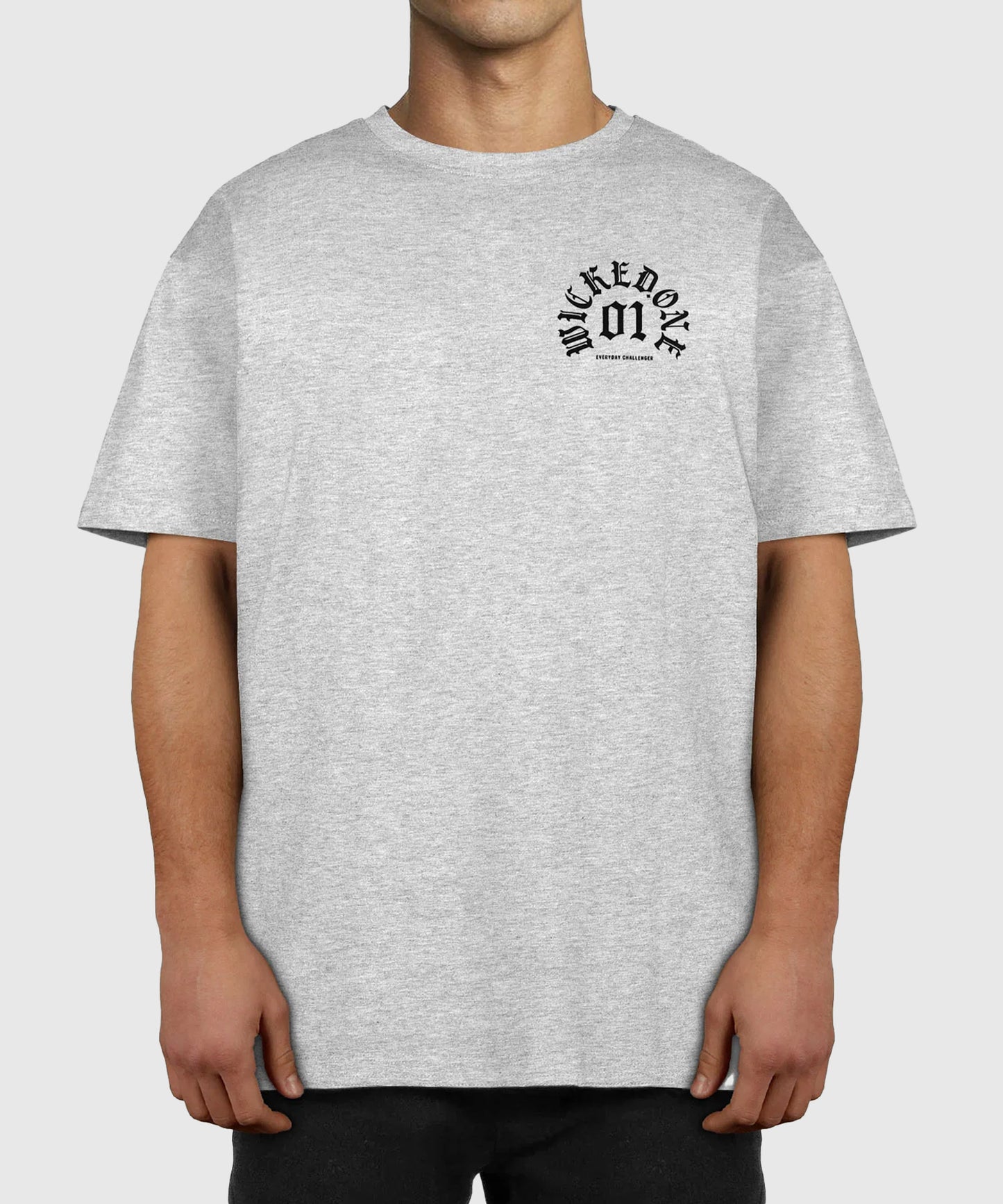 T-Shirt Oversize Wicked One Goat - Gris