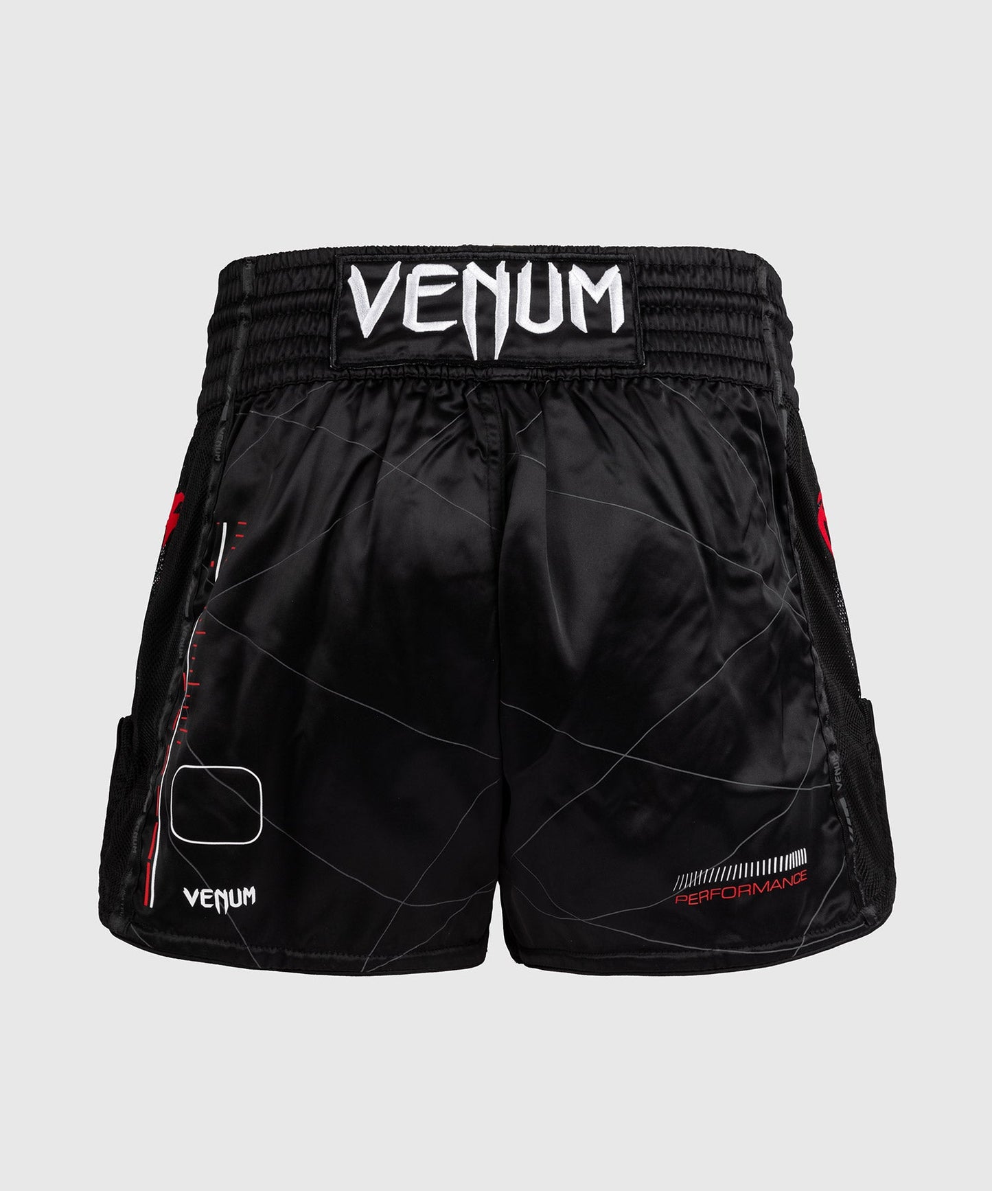 Venum Tactical XT Muay Thai Shorts - Black/Fire Red