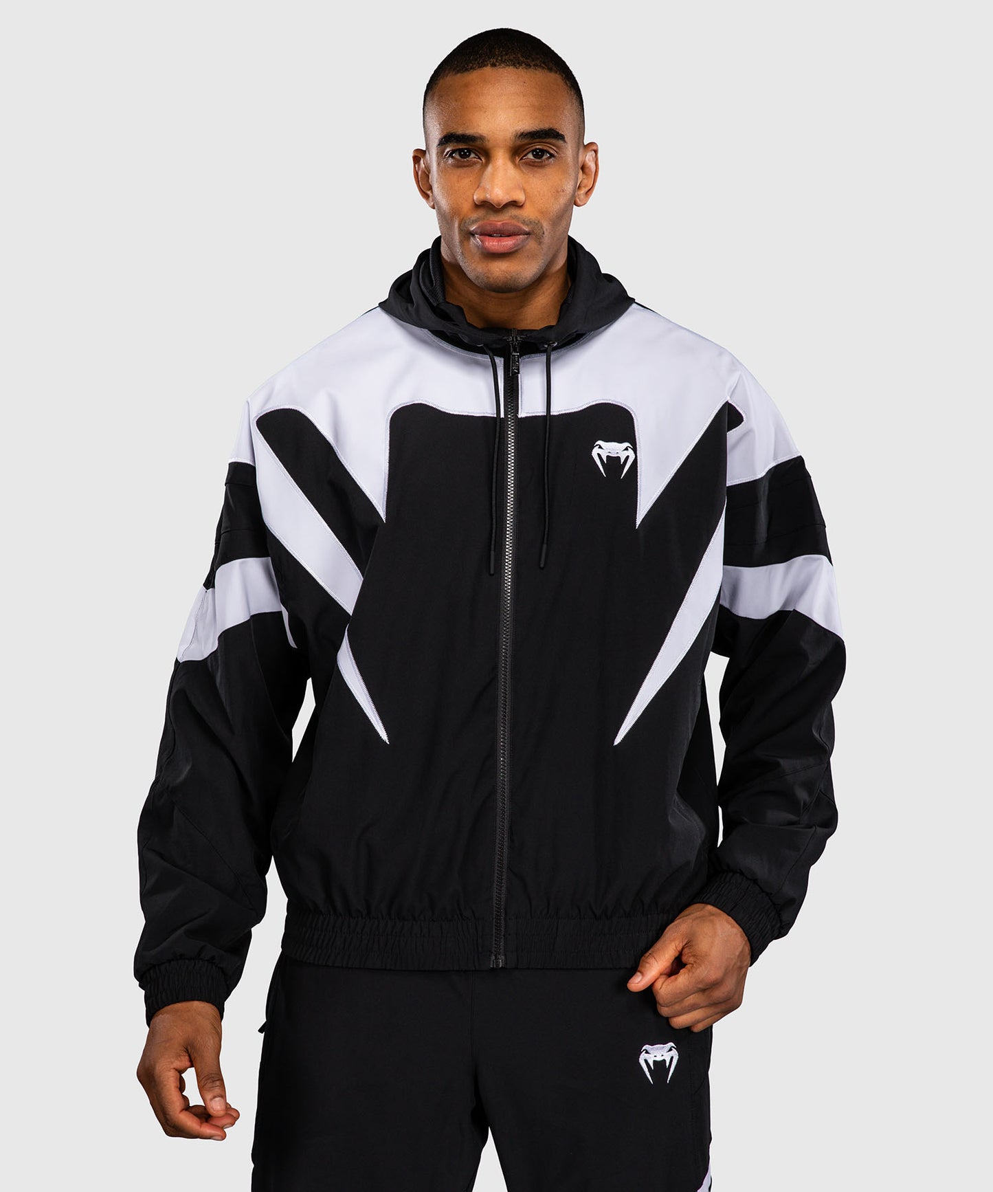 Venum Attack 90 Trainingsjacke – Weiß/Schwarz