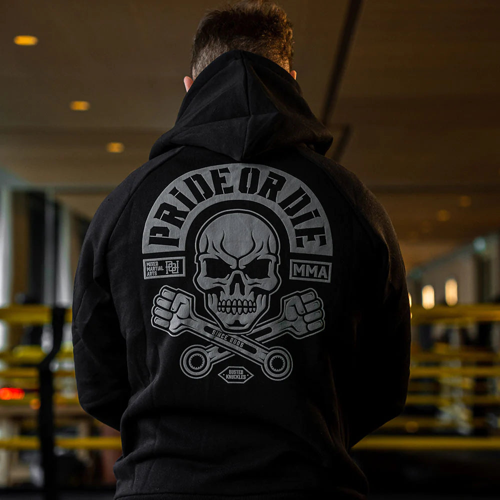 Sweatshirt À Capuche Pride Or Die Busted Knuckles - Noir