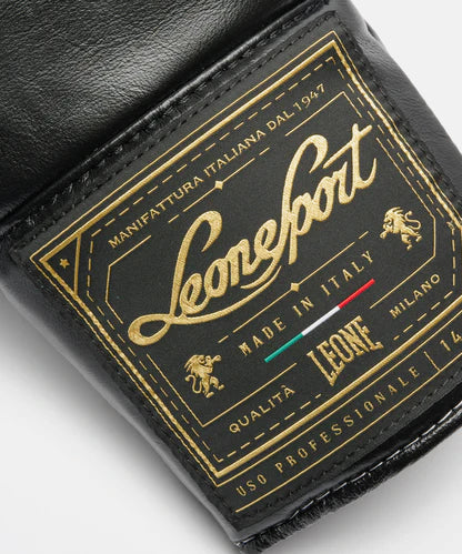 Gants de Boxe Leone Orlando Classico Lacets - Noir