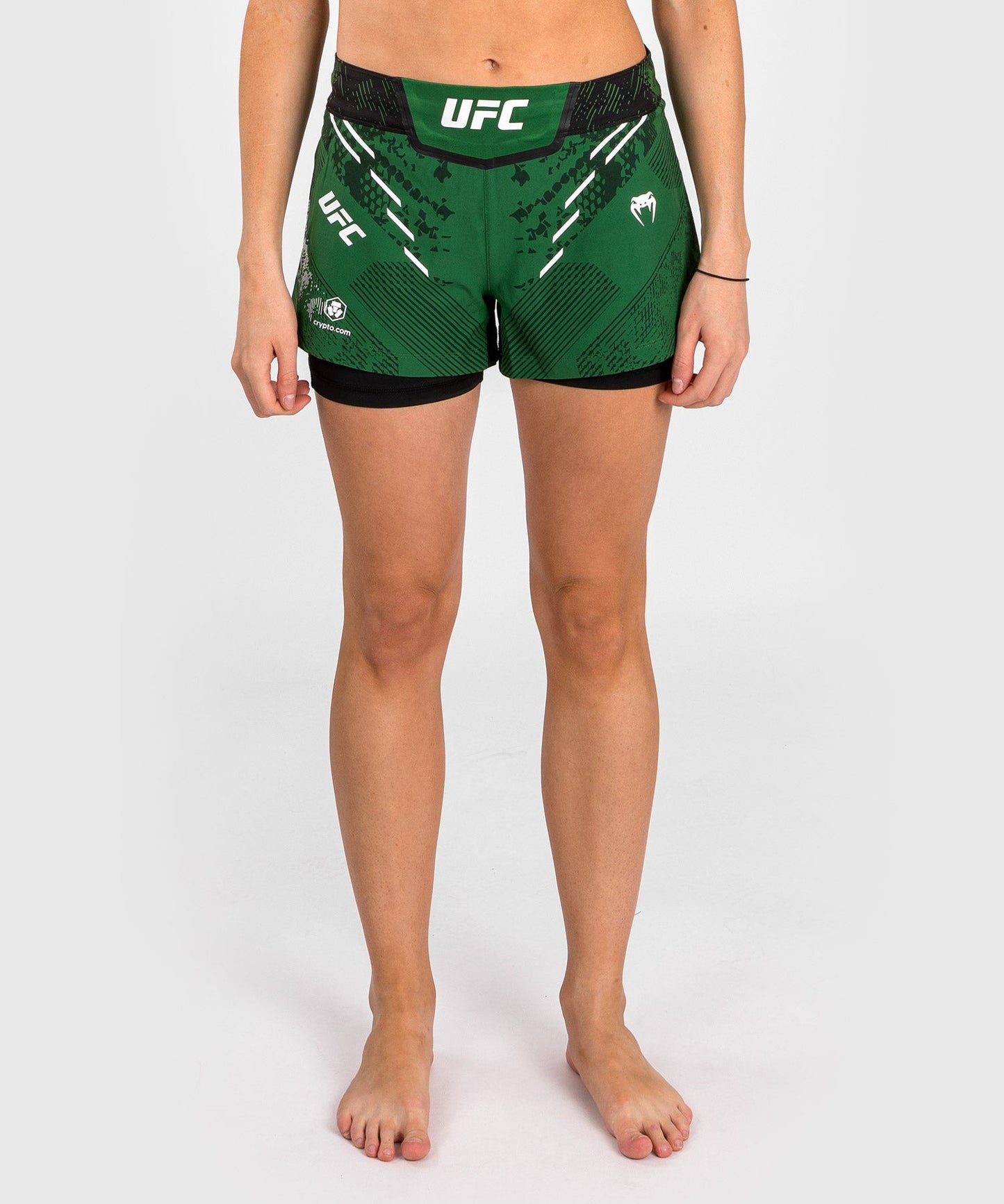 Women's UFC Adrenaline by Venum Authentic Fight Night Shorts - Green