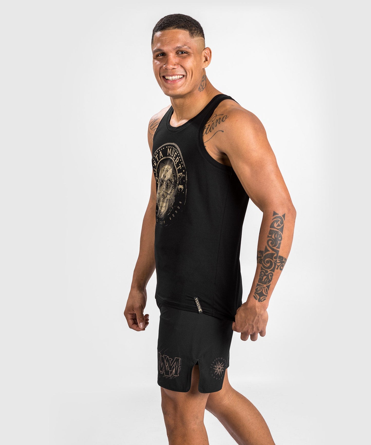 Santa Muerte Dark Side Venum tank top - Black/Brown