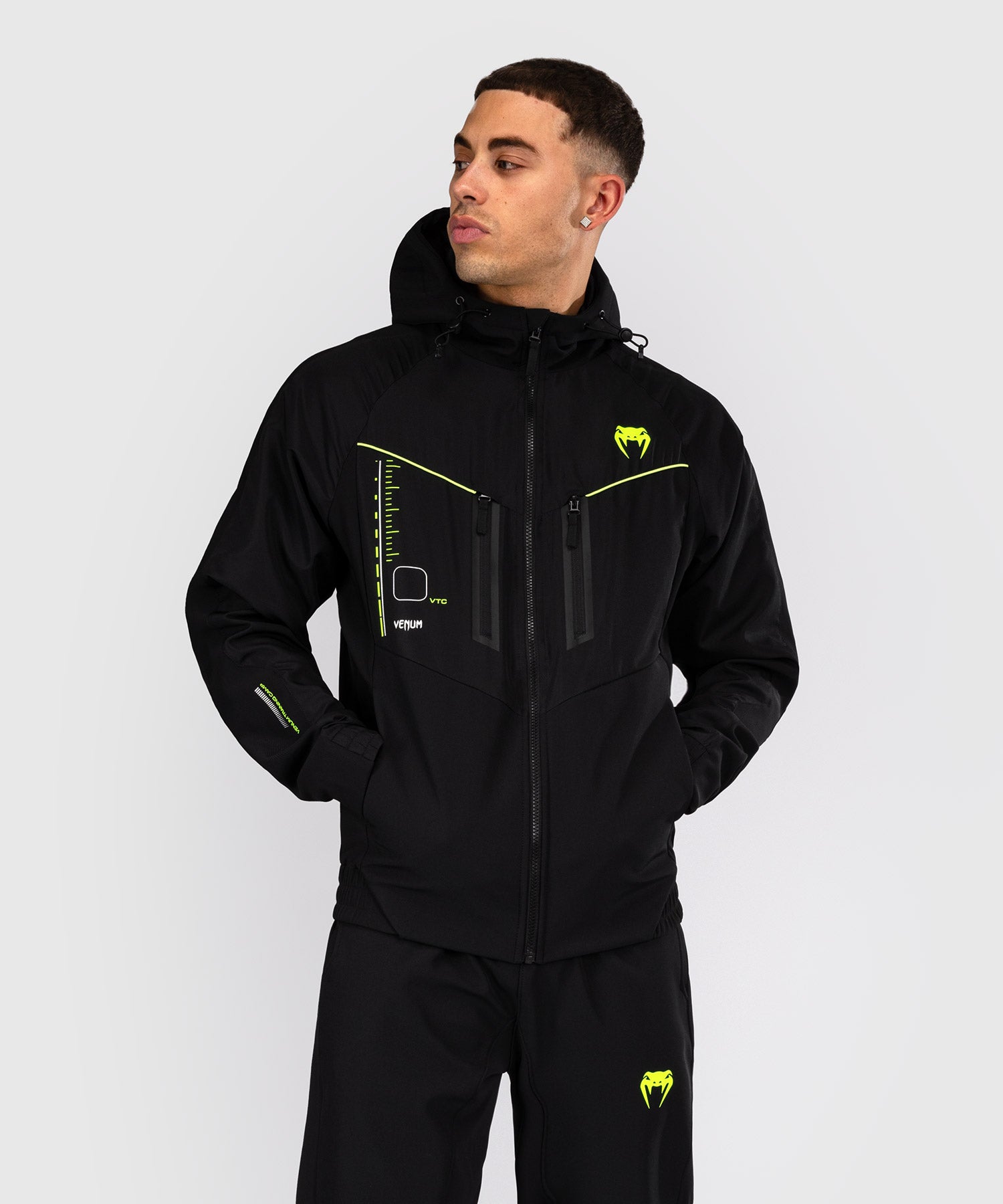 Venum Training Camp Chaqueta de chándal Negro/Verde neón