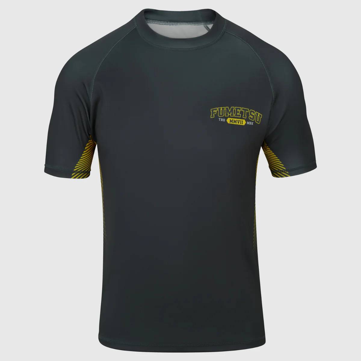 Fumetsu Varsity Kurzarm-Rashguard - Grau