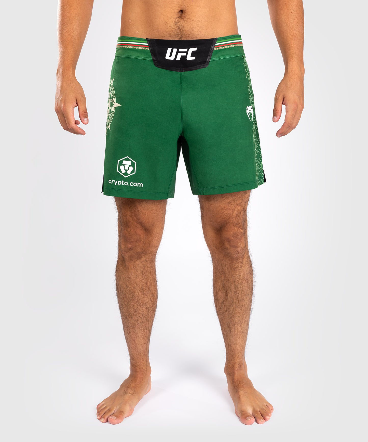 Noche UFC by Venum Authentic Fight Night Herren Kampfhose - Kurze Passform - Grün