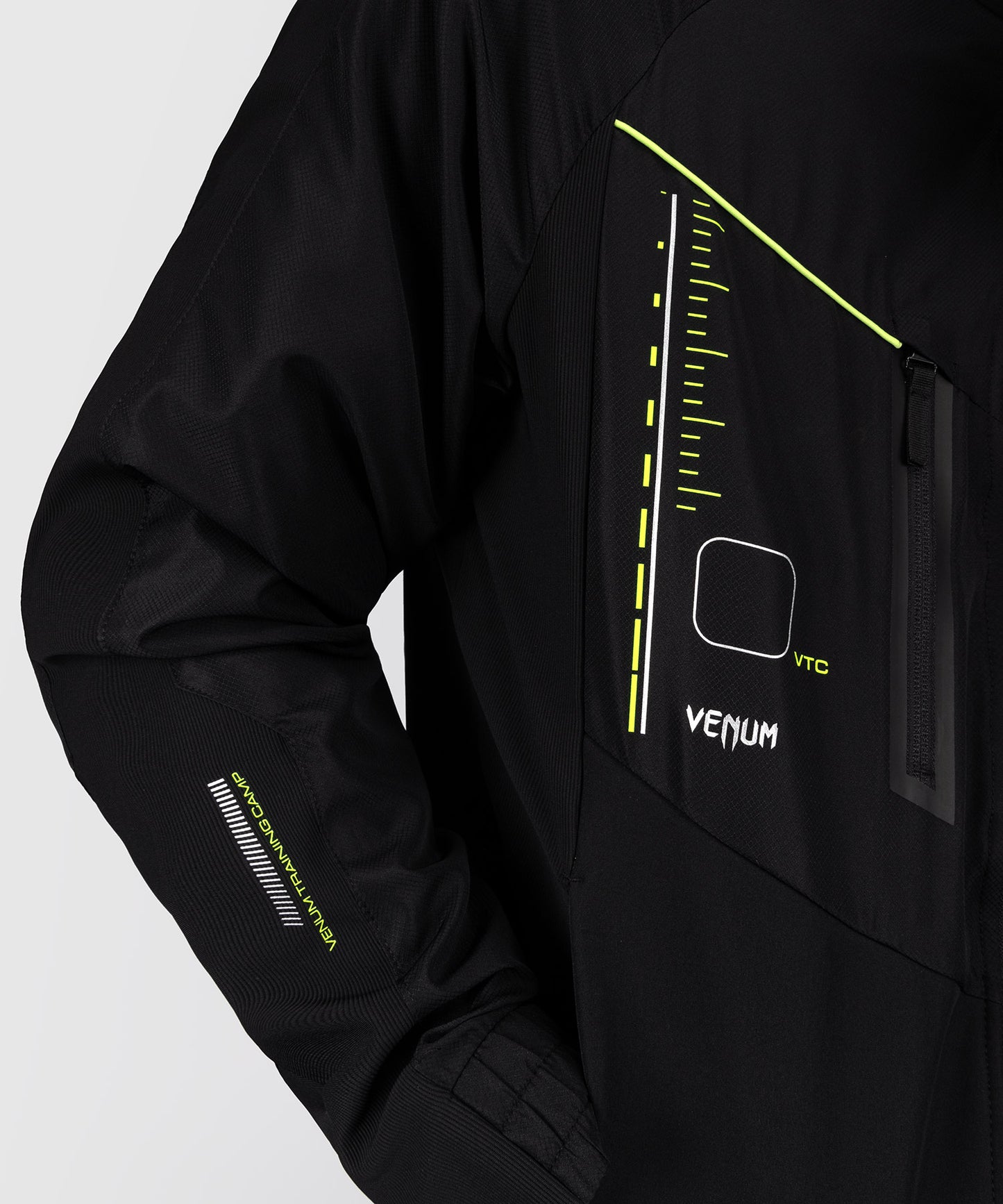 Venum Training Camp 4.0 Trainingsjacke - Schwarz/Neongrün