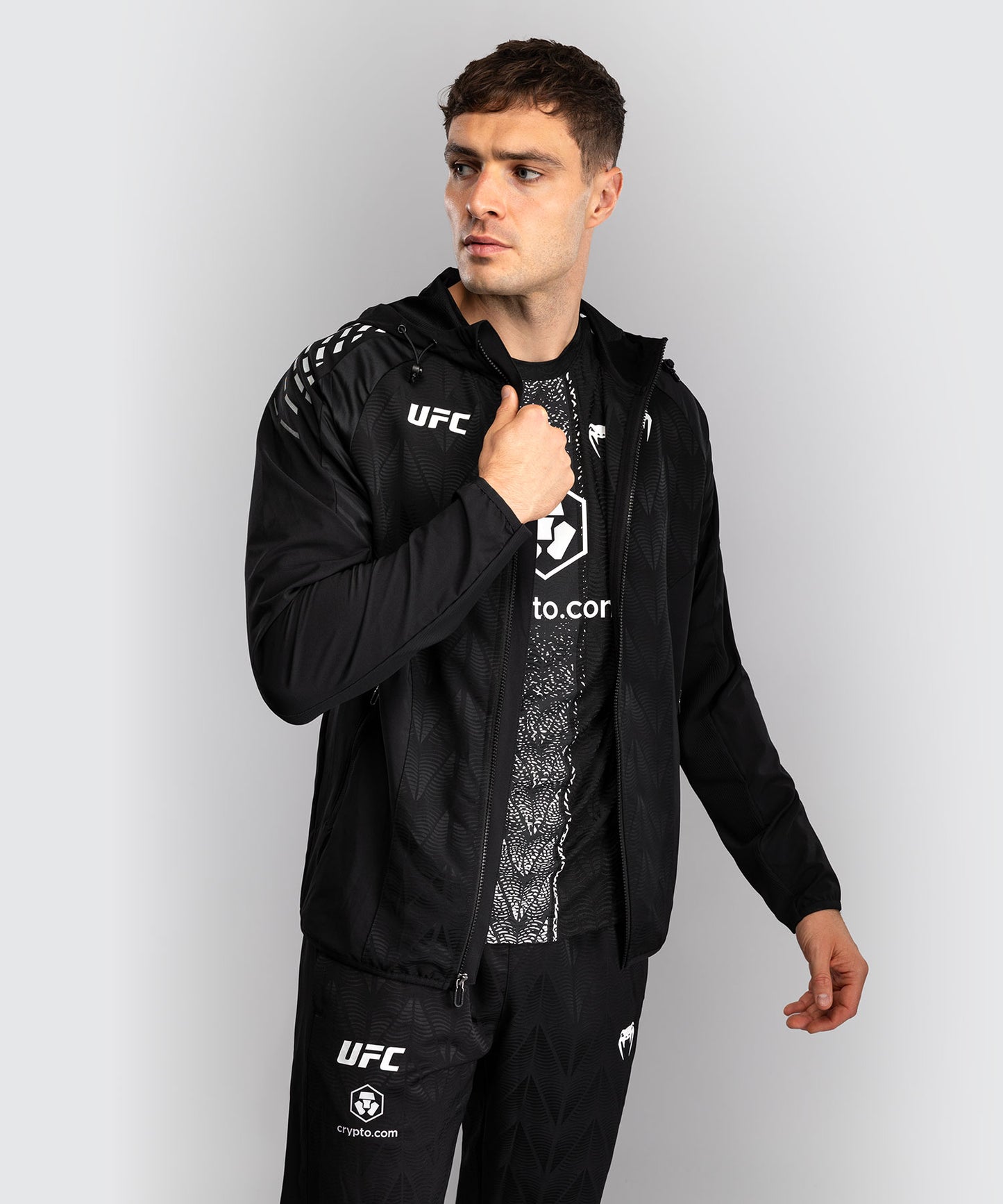 Sweat à capuche Walkout Homme UFC Zenith by Venum Authentic Fight Night - Noir