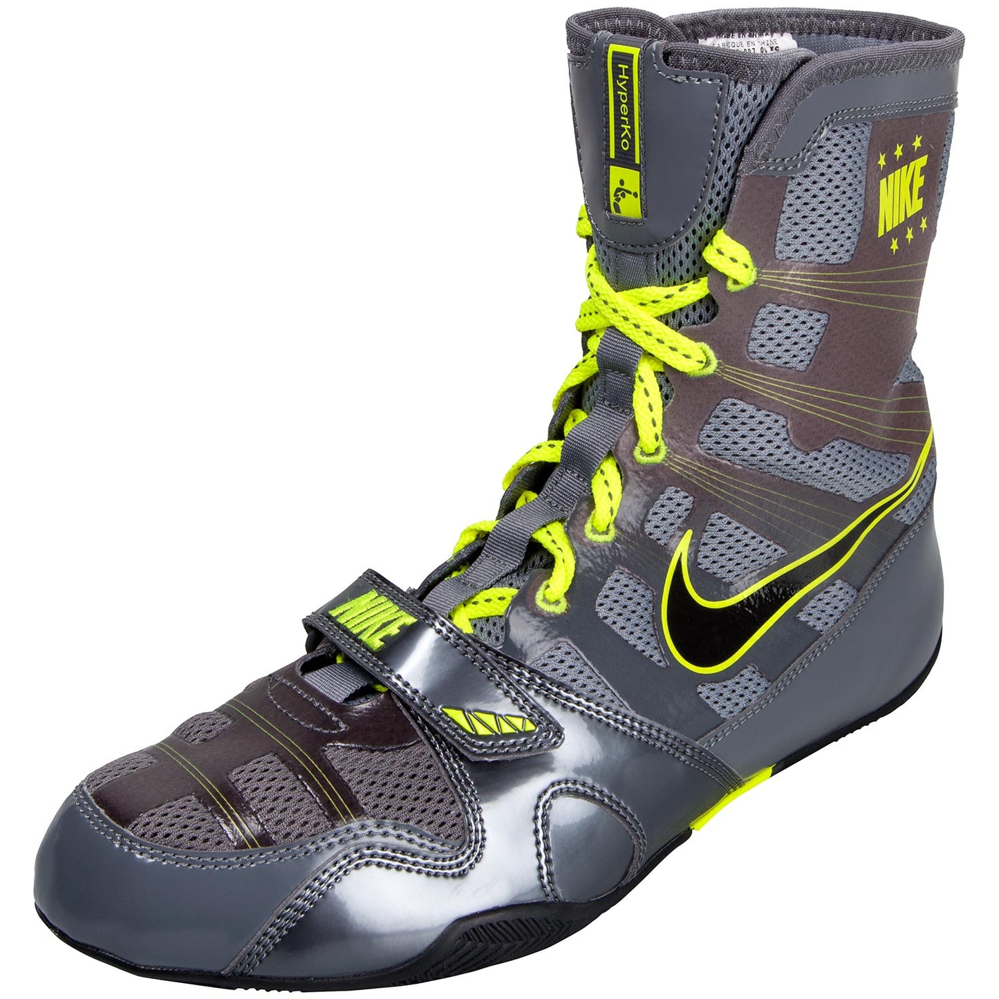 Chaussures de Boxe Nike Semi-Montantes Hyperko - Gris/Jaune
