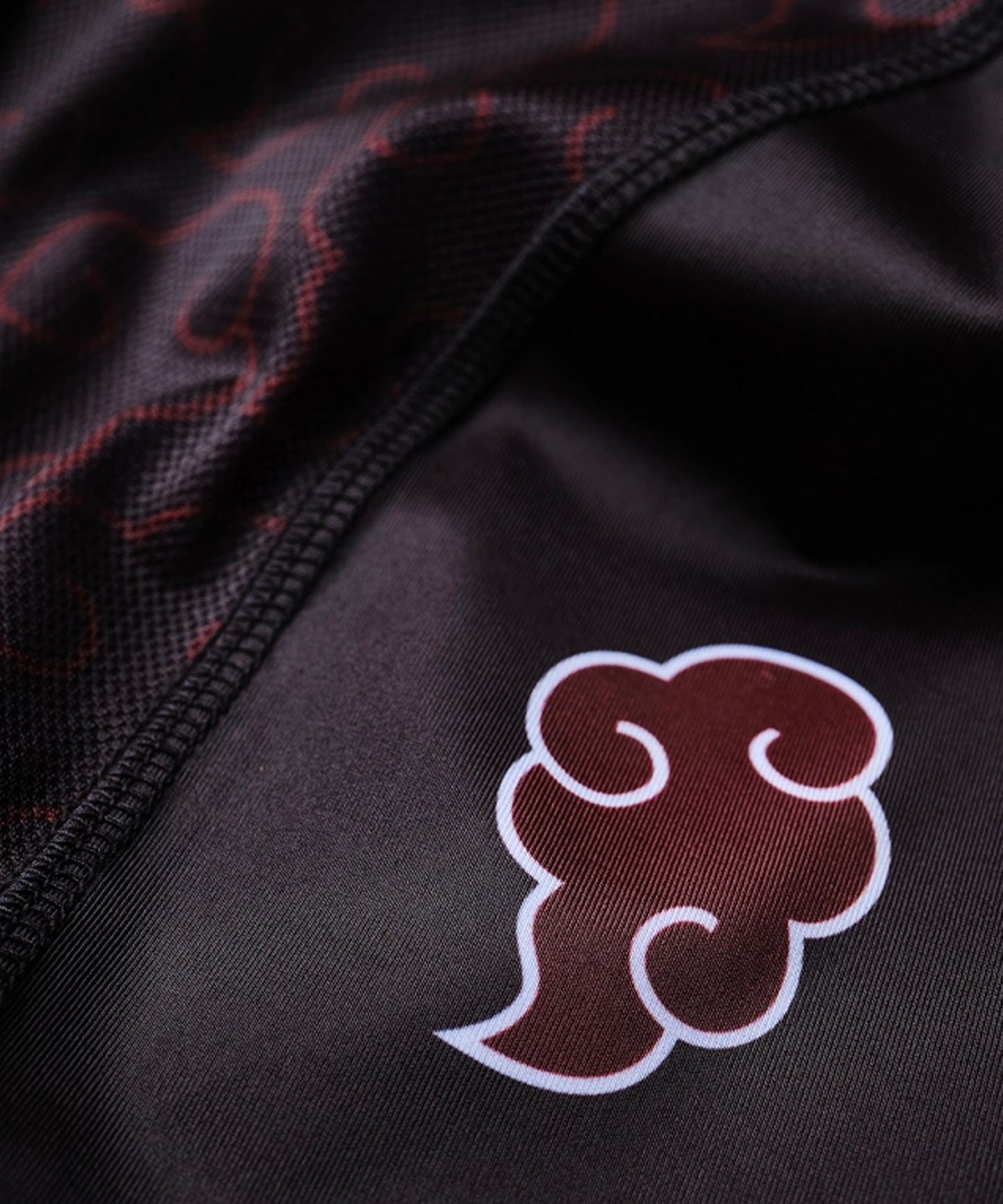 Rashguard À Manches Courtes Elion X Naruto - Akatsuki Noir/Rouge