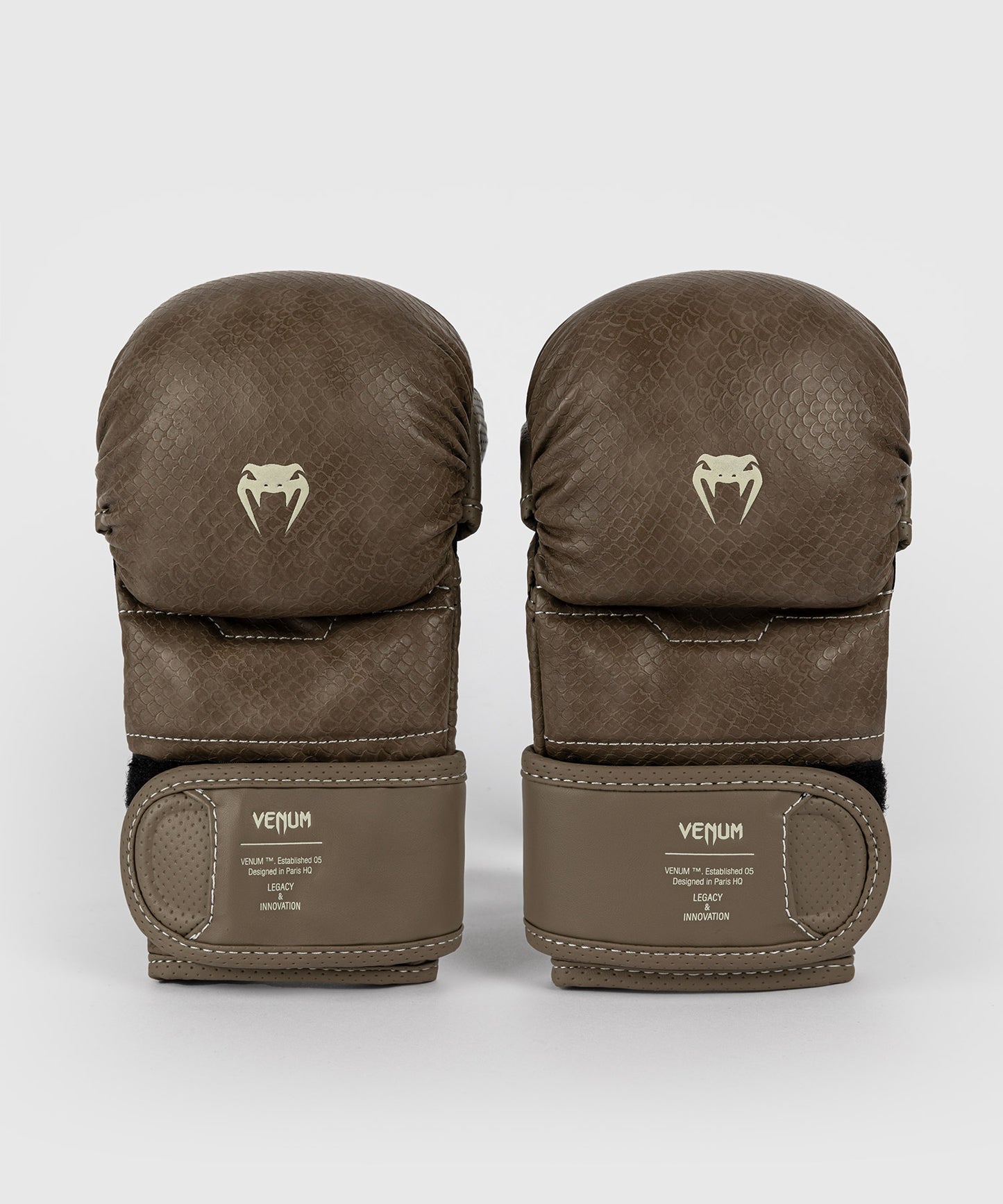 Venum Impact Evo Scales Guantes de Sparring MMA - Gris oscuro