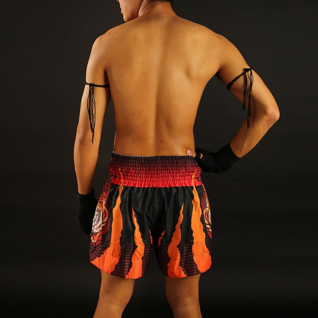 Short de Muay Thai Tuff Tiger - Noir