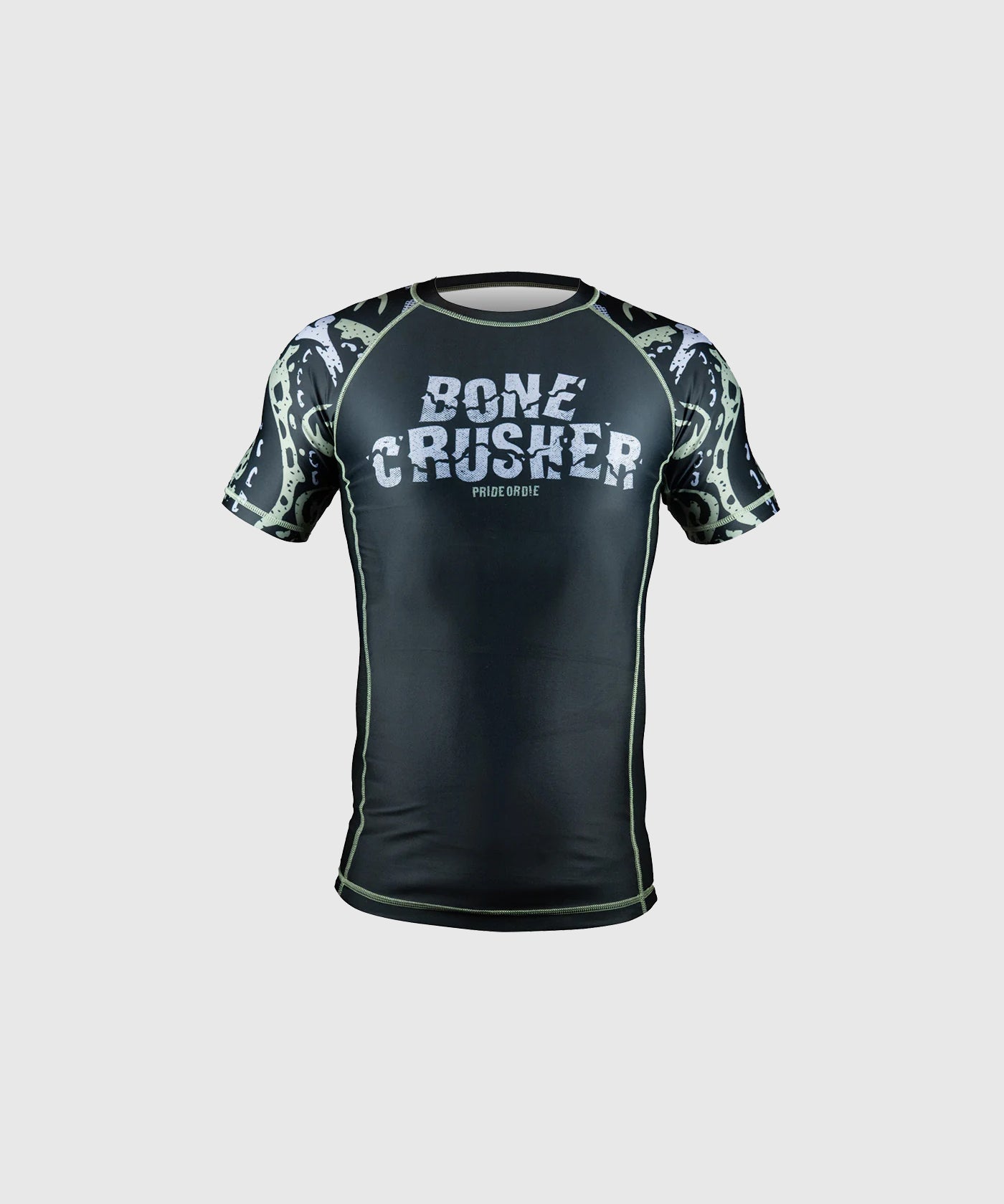 Pride Or Die Bone Crusher V2 Long Sleeve Rashguard - Black