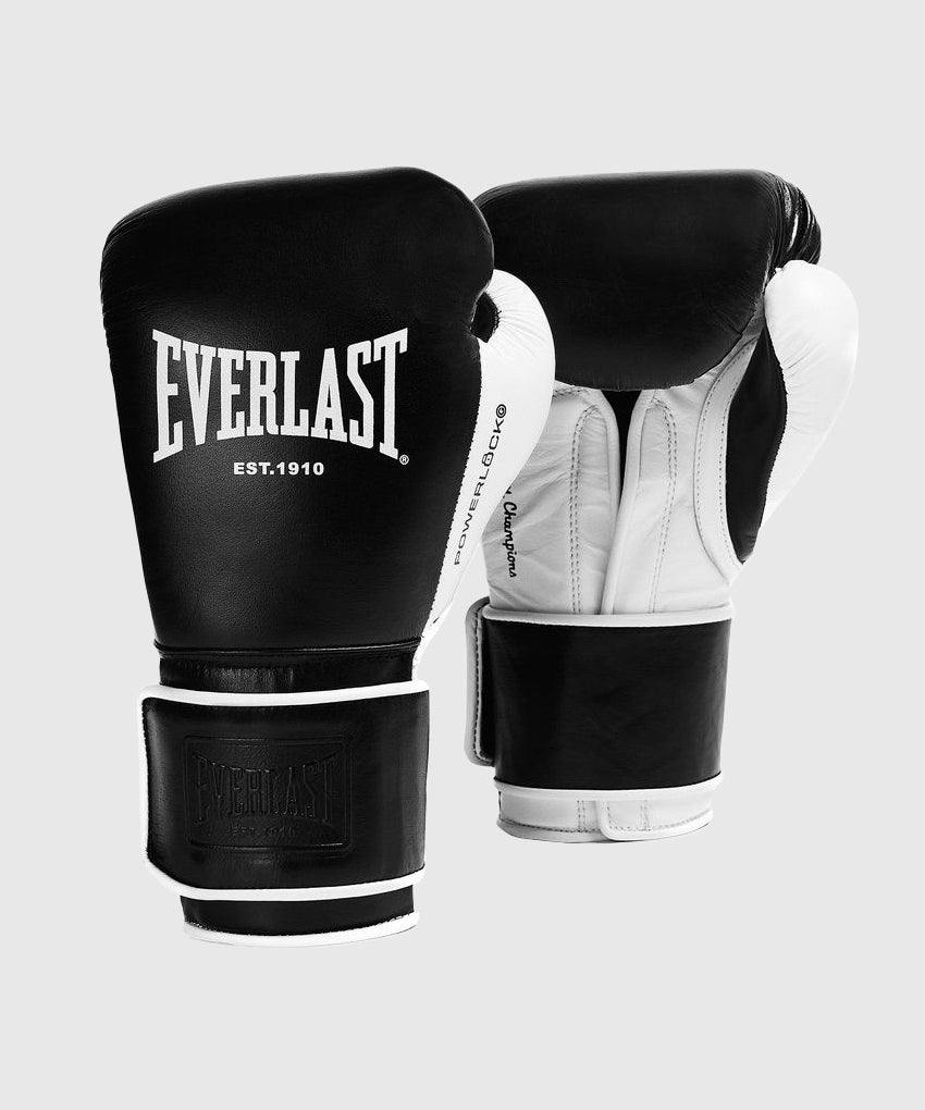 Gants de boxe Everlast Powerlock Pro OG H&L - Noir/Blanc