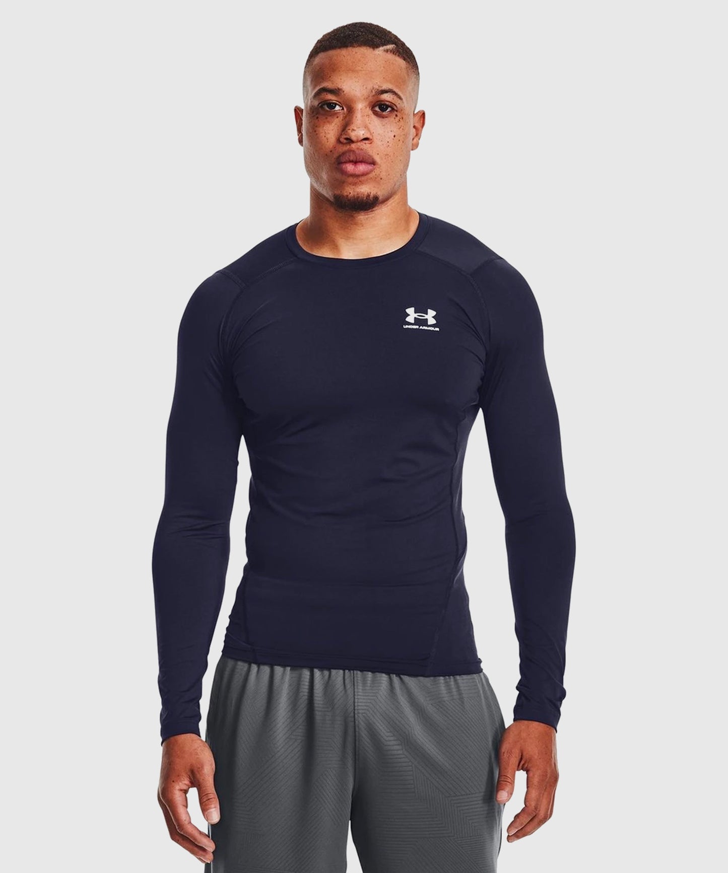 T-Shirt Manches Longues Under Armour Heatgear® Armour - Bleu Marine