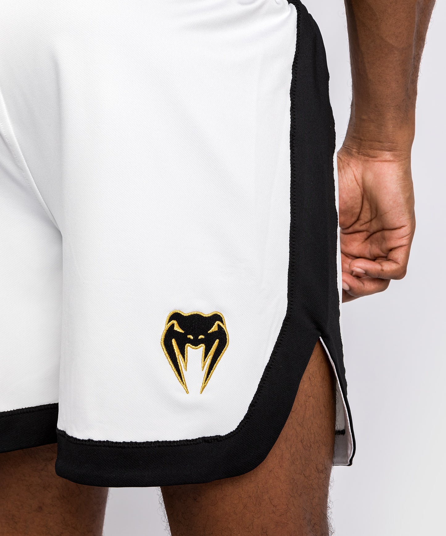 Short de boxe Venum Classic - Blanc/Noir