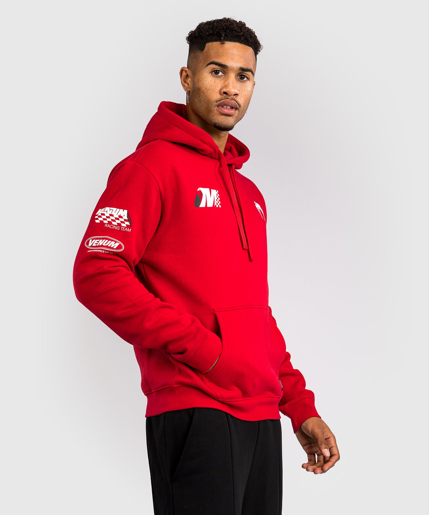 Venum Motorsport Sudadera con Capucha - Rojo Racer